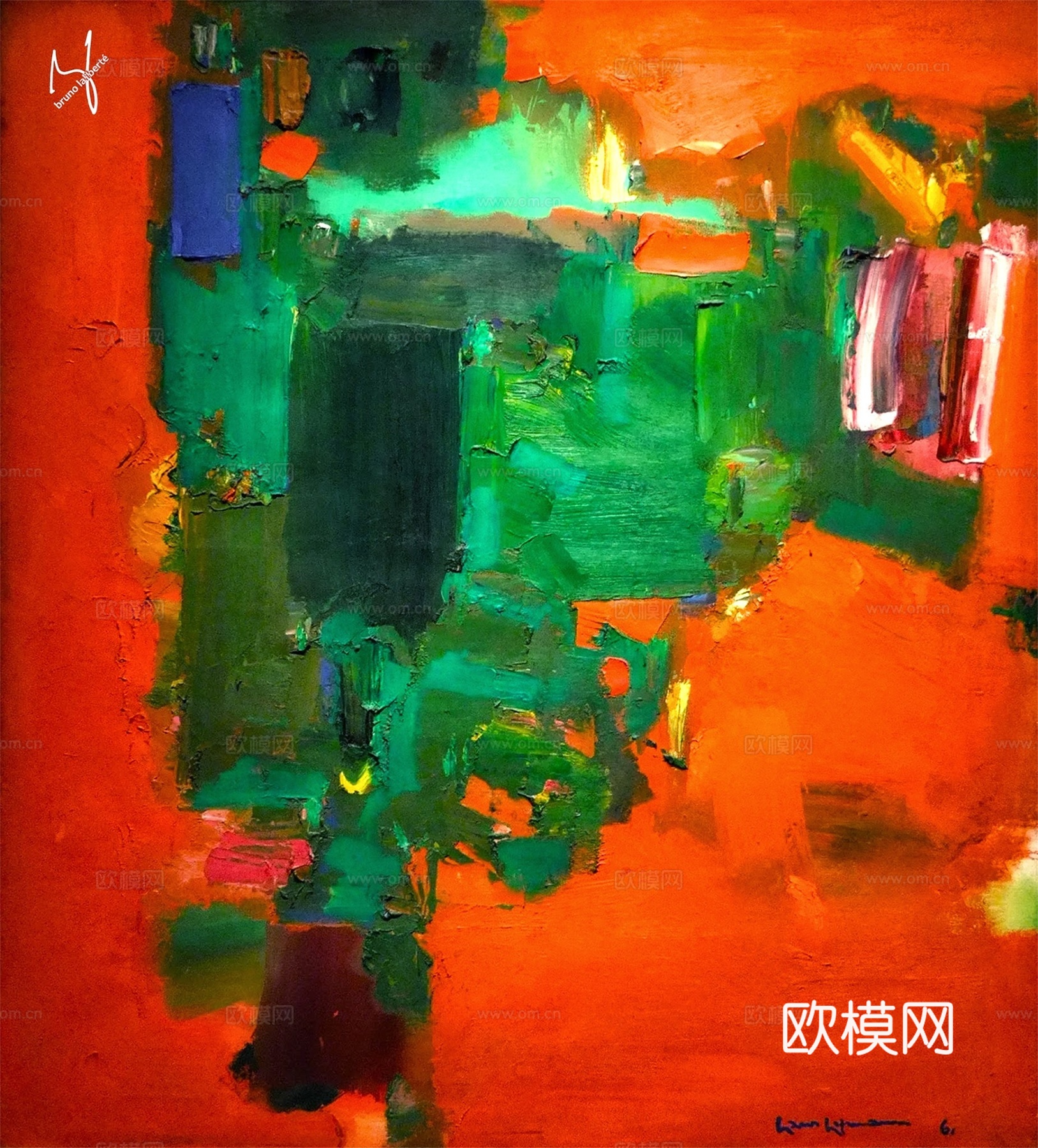 霍夫曼抽象绘画,现代世界名画126