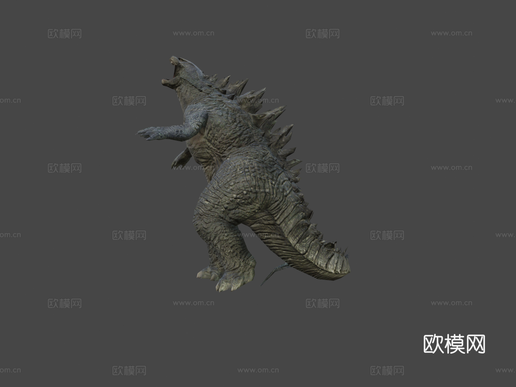 哥斯拉2014绑定3d模型下载（渲染图5）