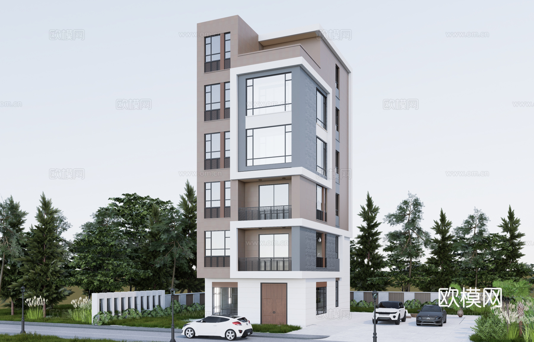 现代别墅模型su模型