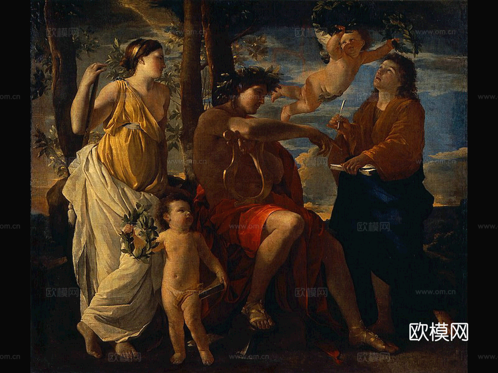 油画挂画抽象画艺术装饰画壁画水墨字画世界名画下载