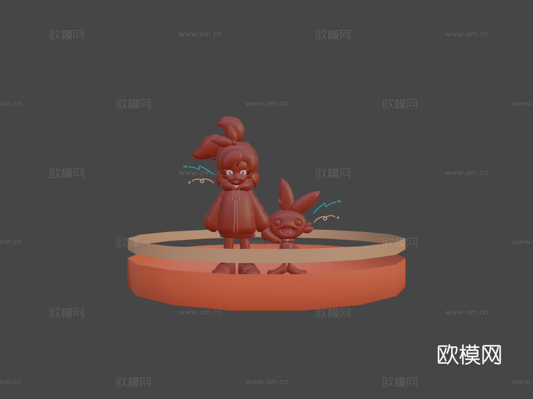 炎兔儿宝可梦剑盾3d模型下载（渲染图7）