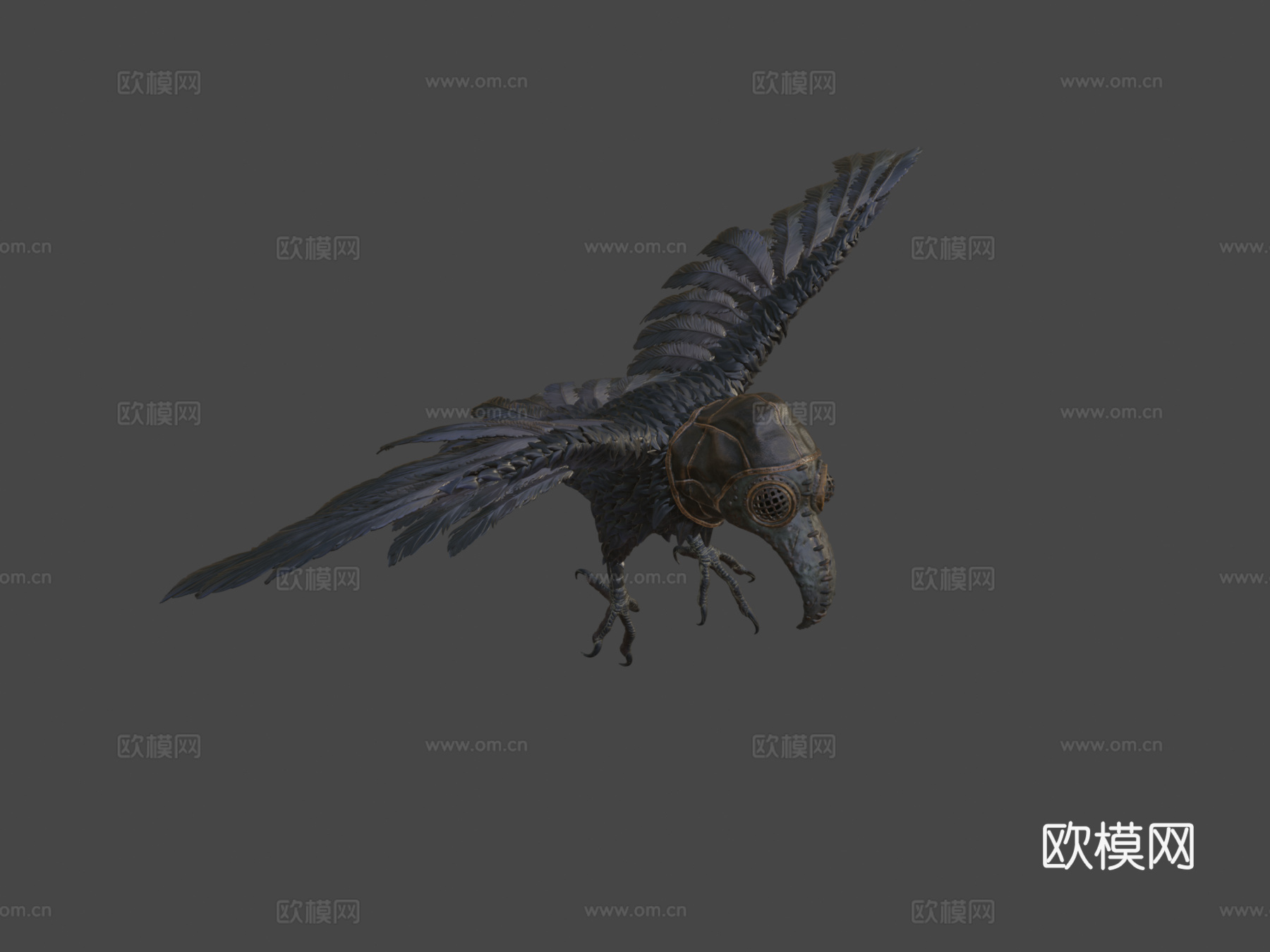 瘟疫乌鸦3d模型下载（渲染图8）
