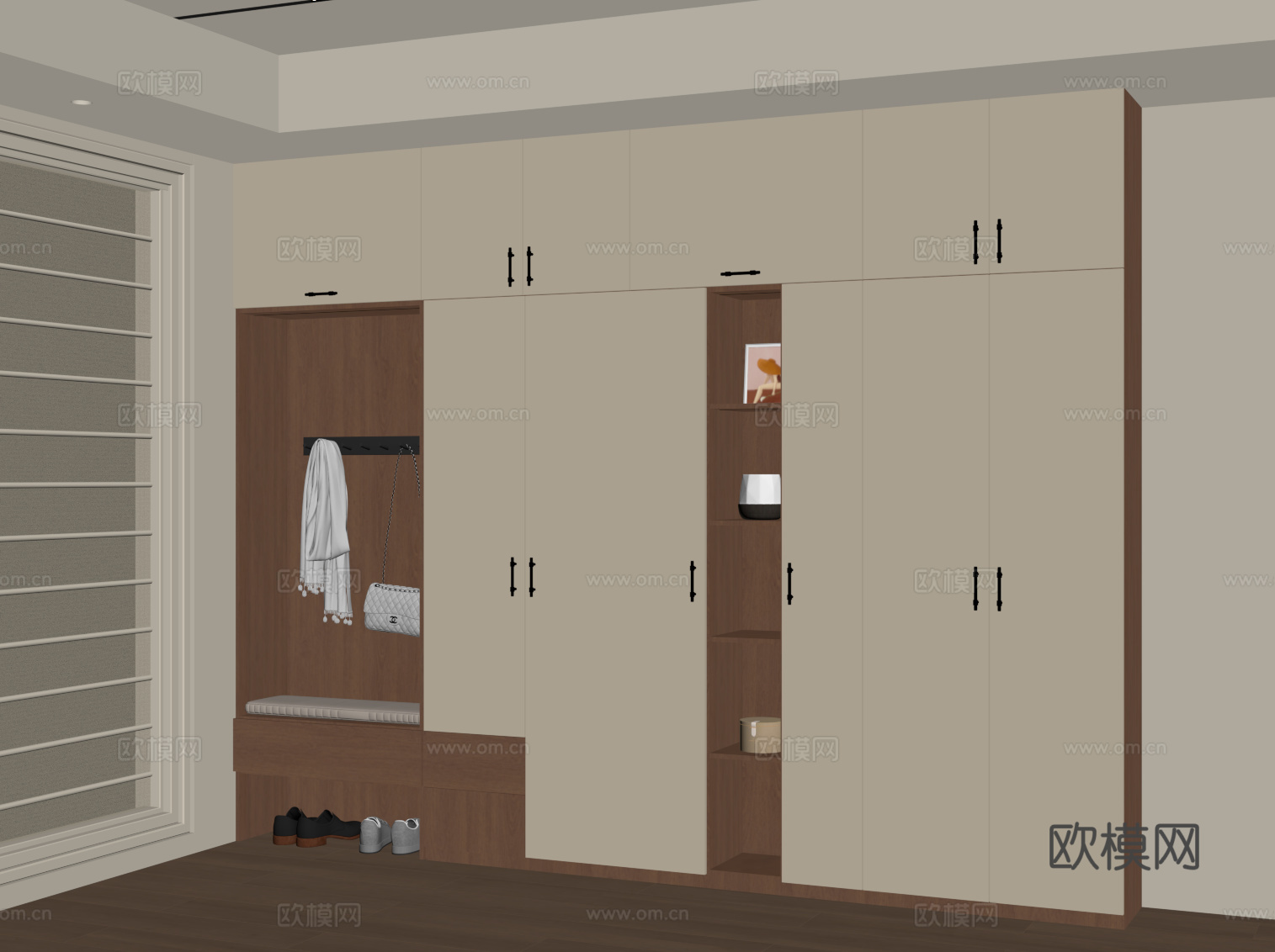 中古玄关鞋柜su模型