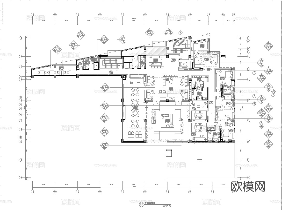 娱乐会所  最新全套施工图合集cad施工图