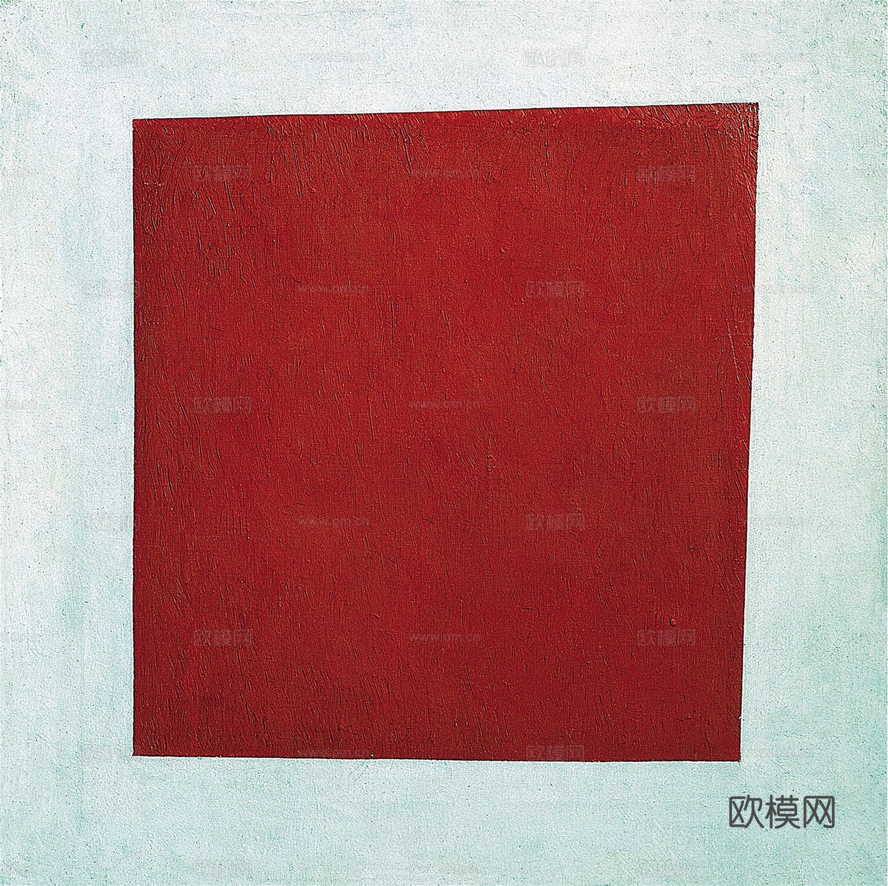 马列维奇抽象画，几何抽象装饰画36下载