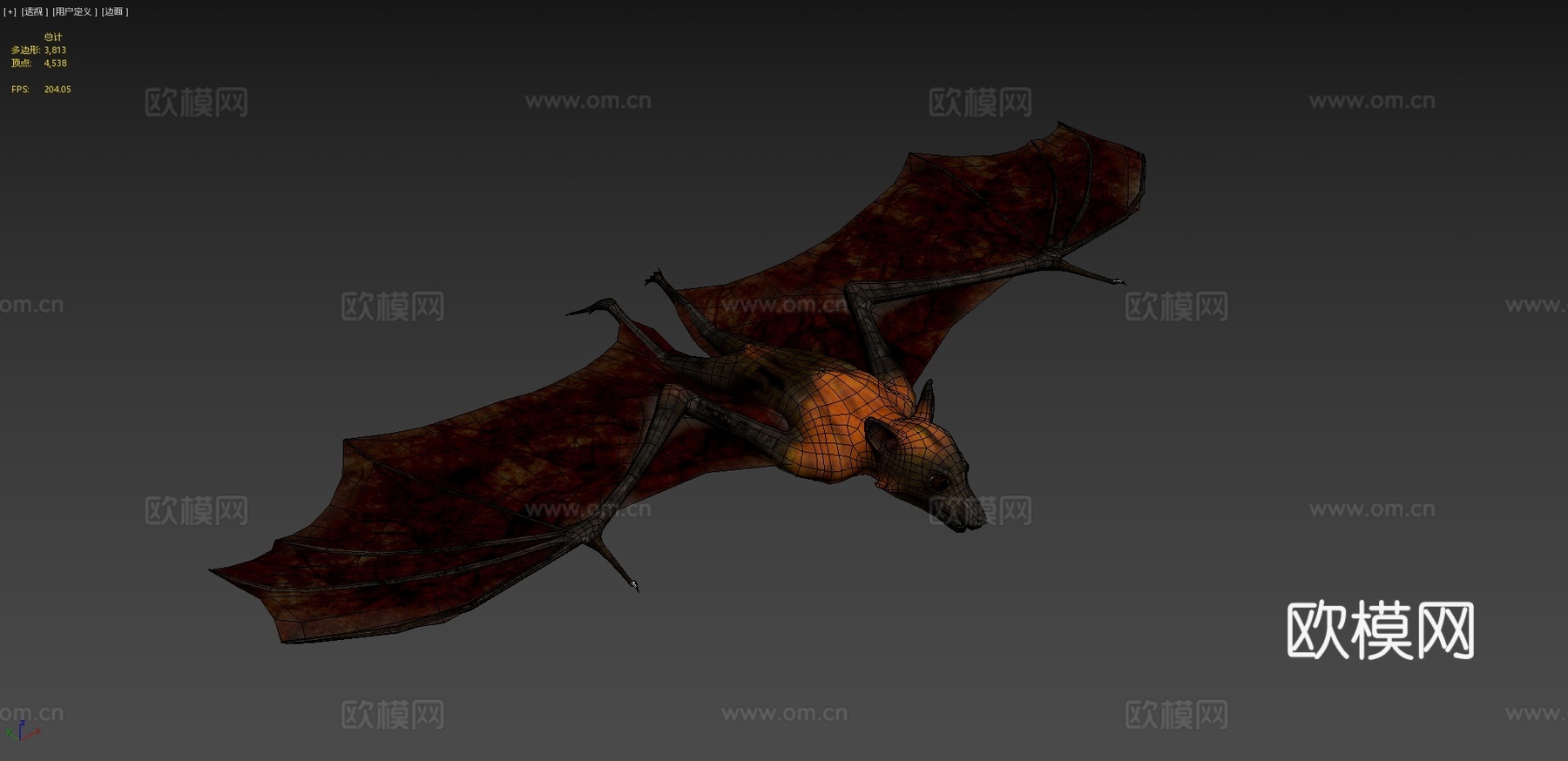 雷霆飞狐3d模型下载（渲染图4）