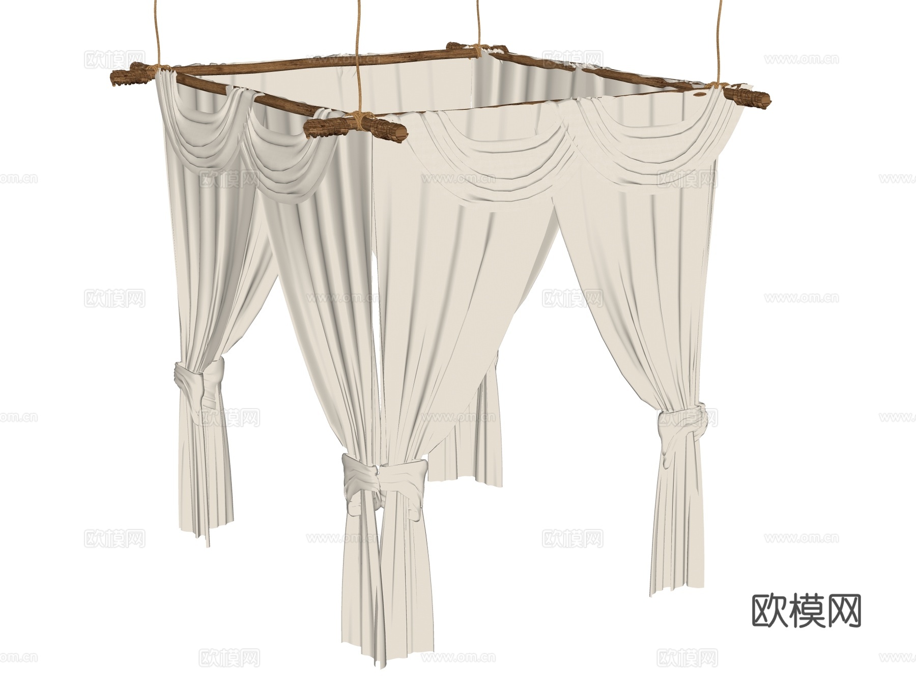 帷幔 纱帐su模型