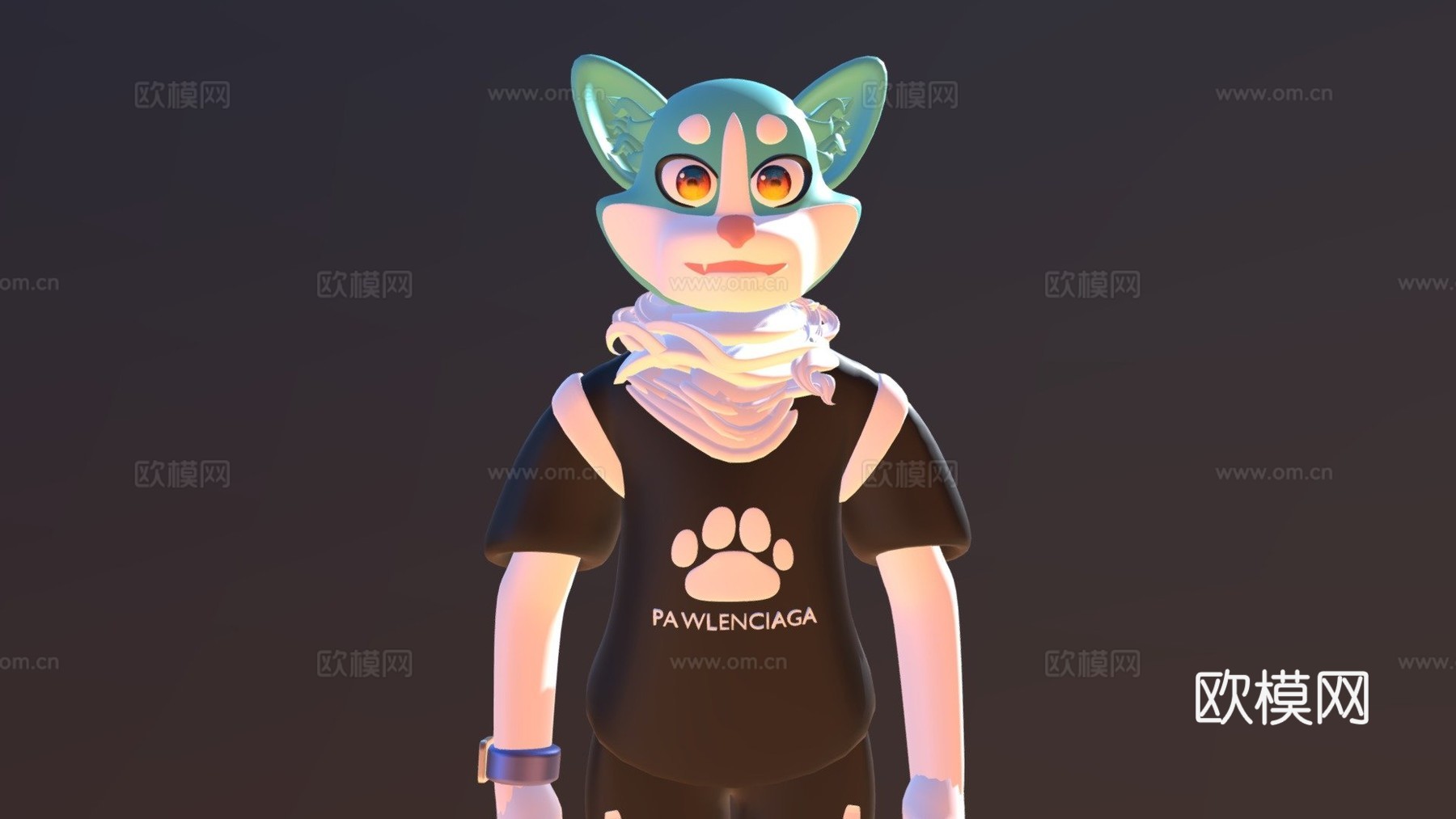 毛皮委托Blender3d模型