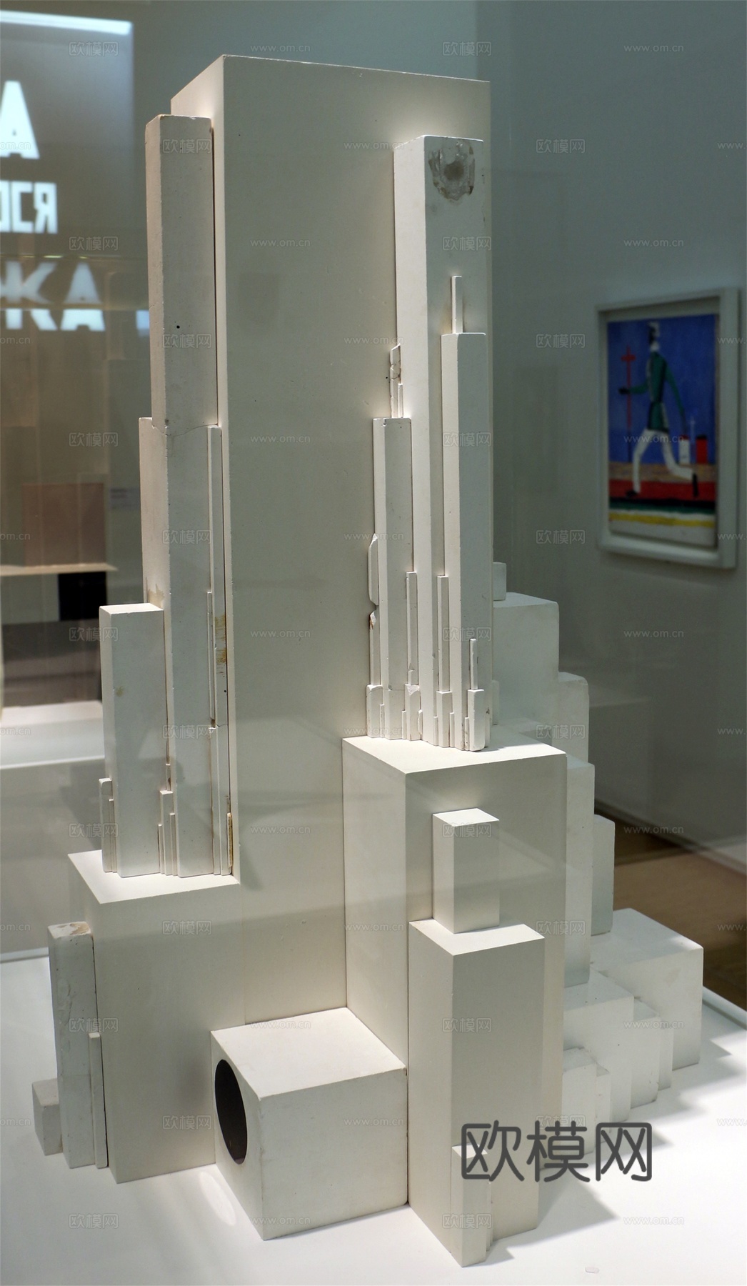 马列维奇抽象画，几何抽象装饰画70