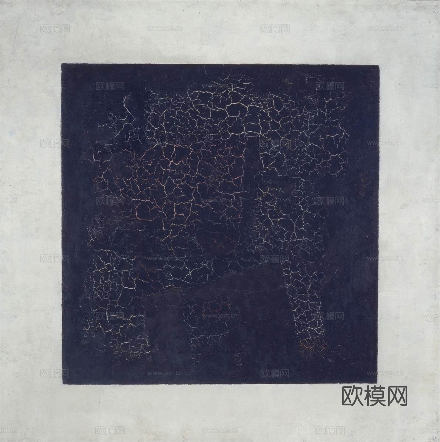 马列维奇抽象画，几何抽象装饰画11