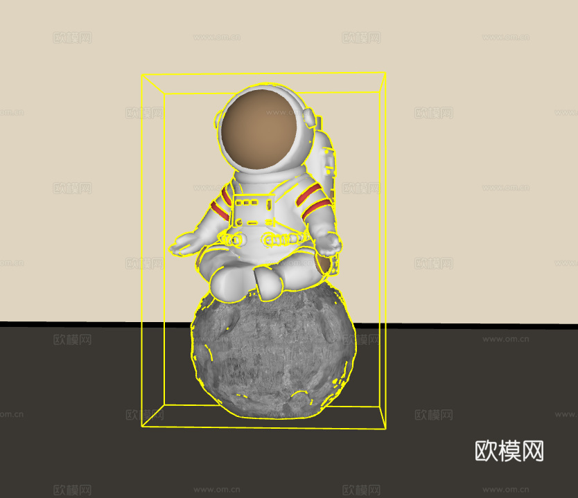 雕塑摆件su模型