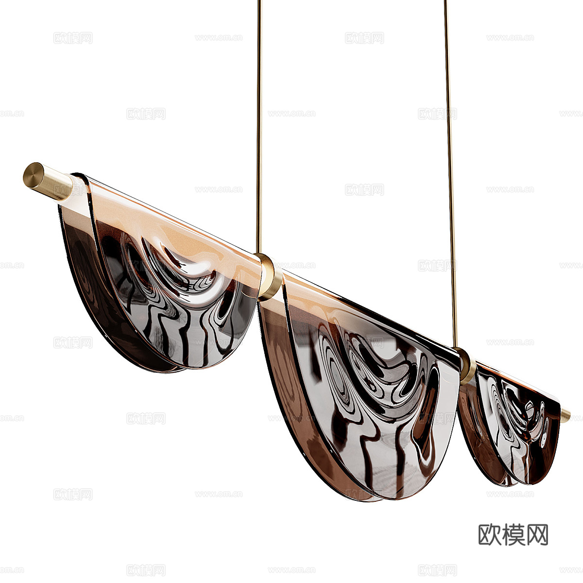 现代Civeb玻璃吊灯3d模型