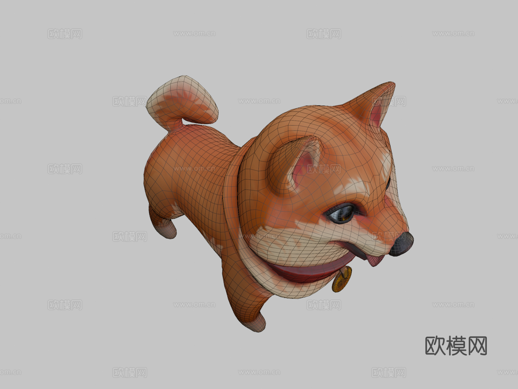 柴犬铁雄3d模型