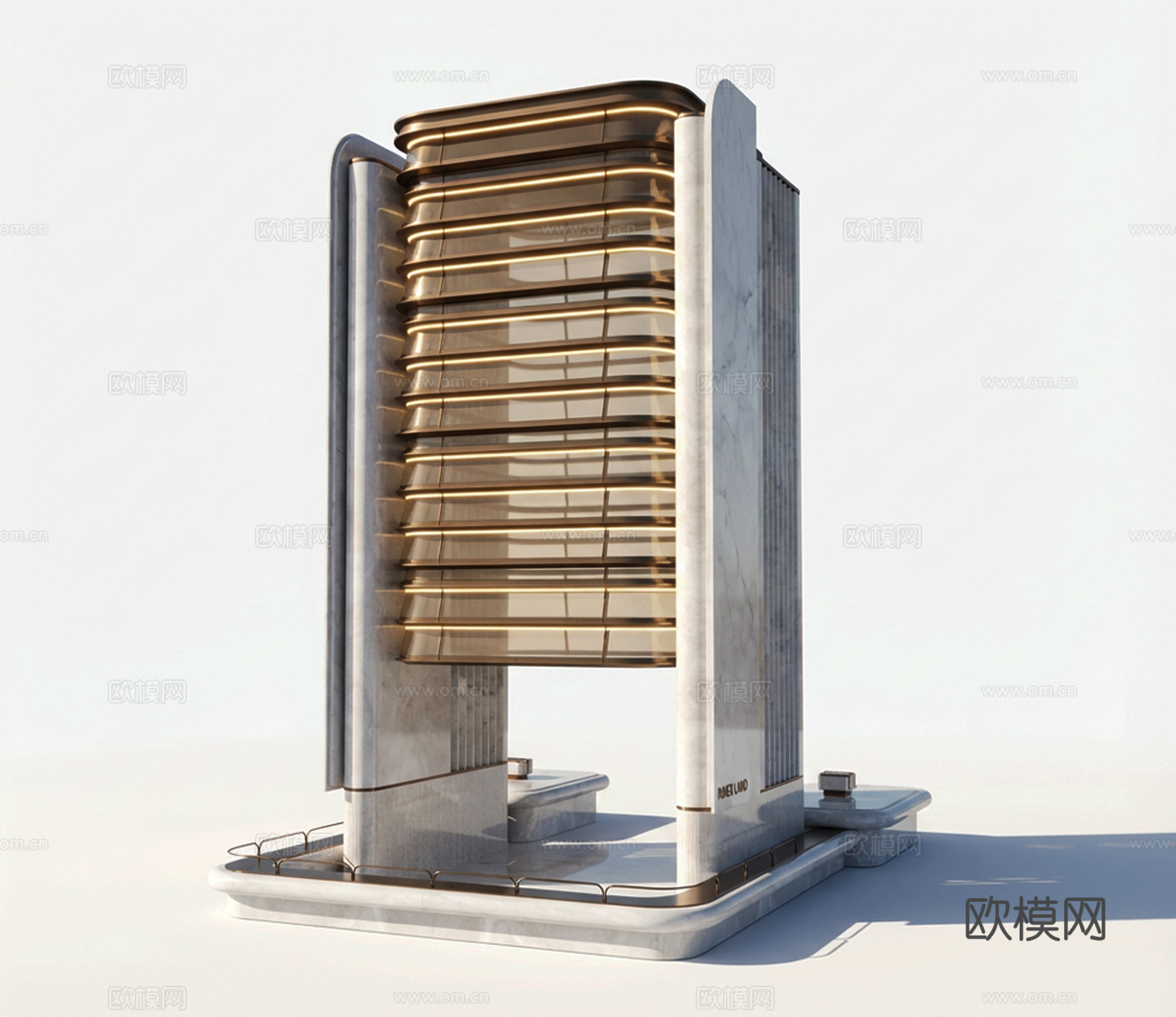 售楼部单体建筑su模型