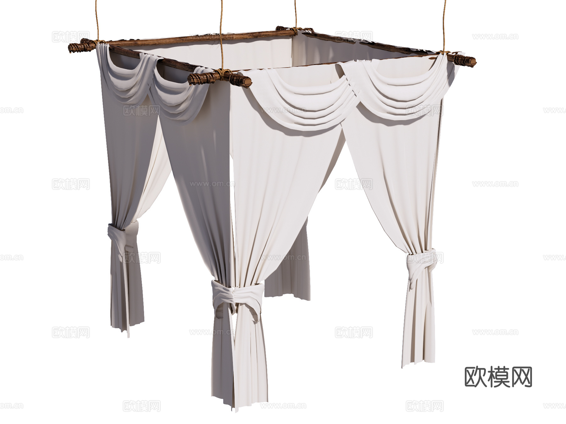 帷幔 纱帐su模型