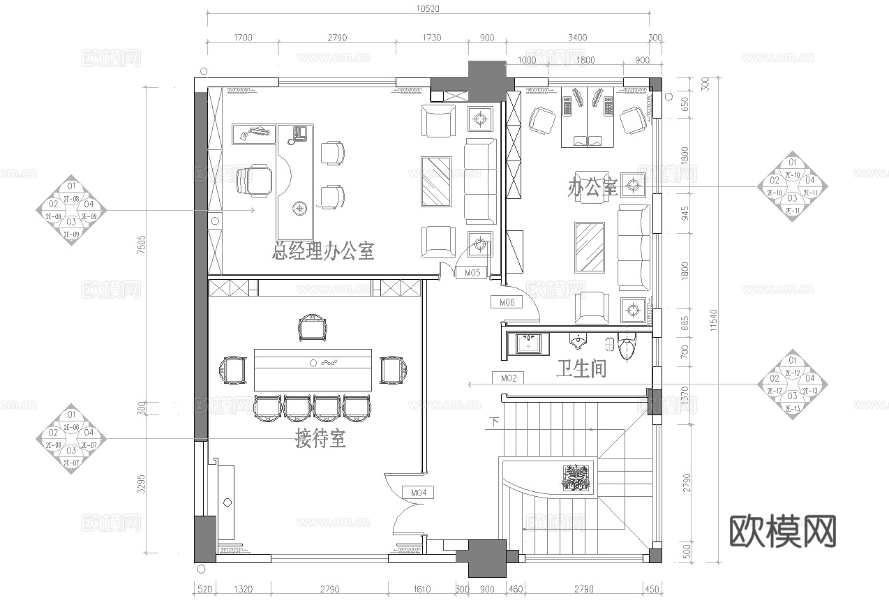 娱乐会所  最新全套施工图合集cad施工图