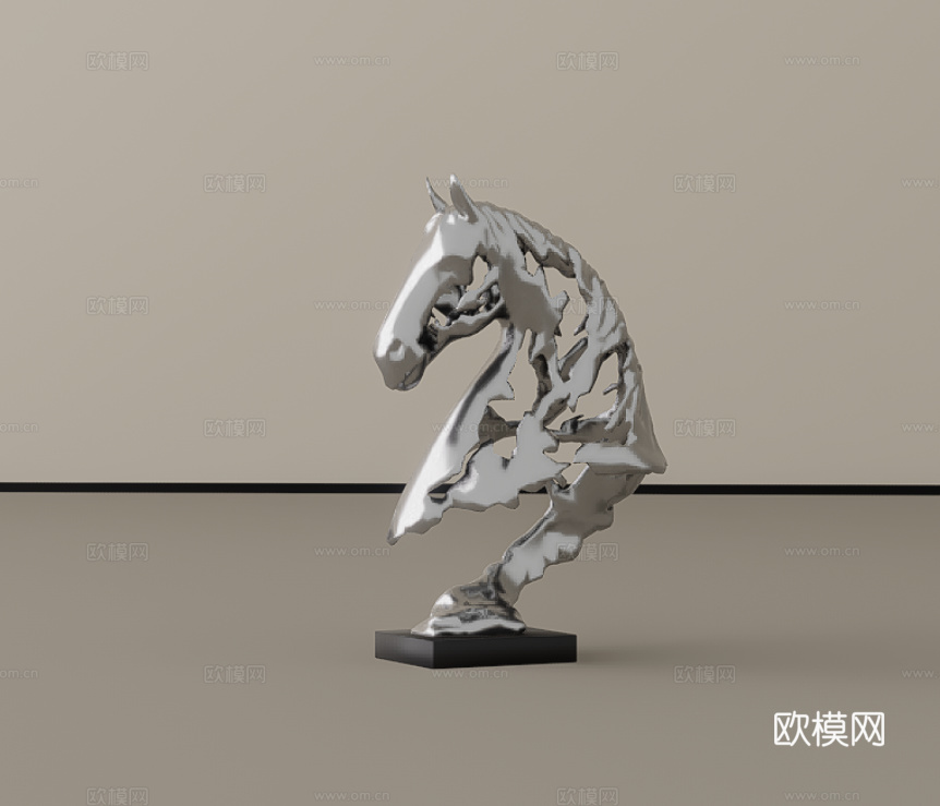 雕塑摆件su模型