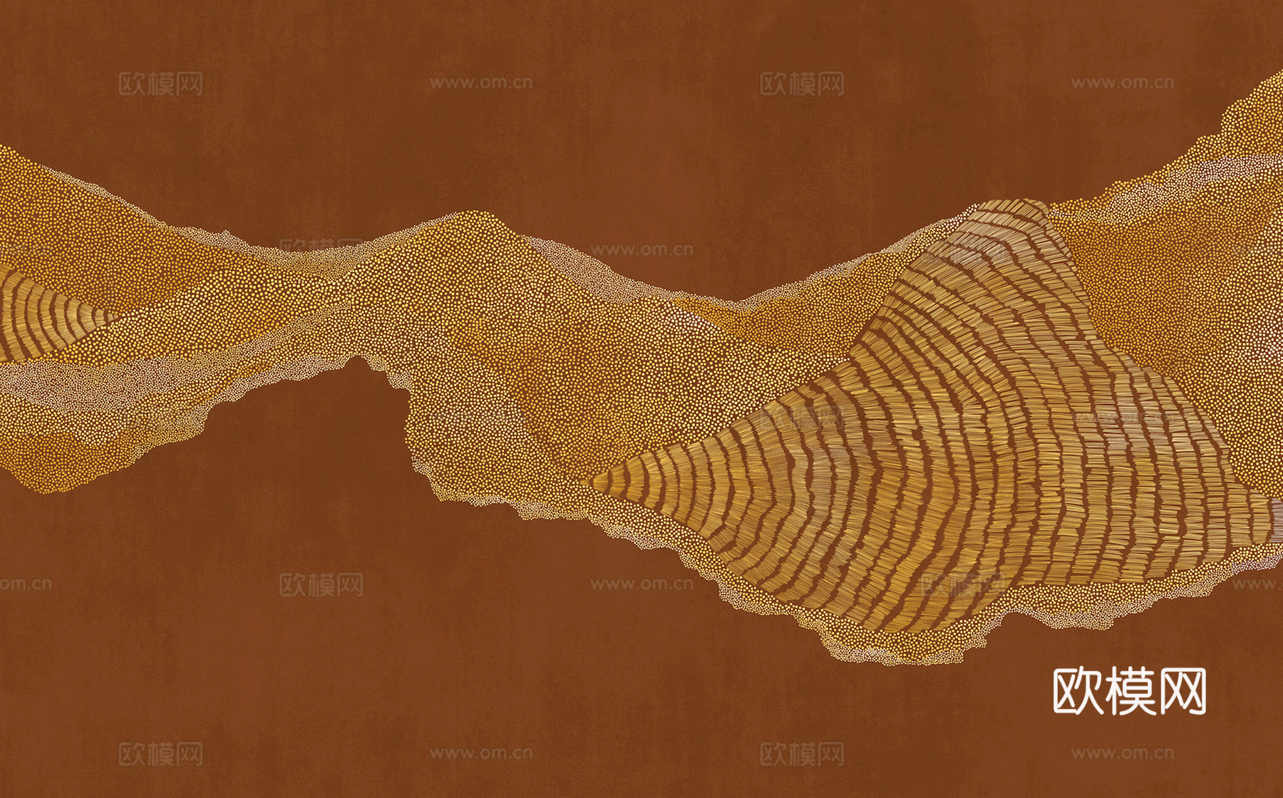 新中式壁纸壁画壁布墙纸墙布云海山水字画花鸟仙鹤荷花花鸟建筑背下载