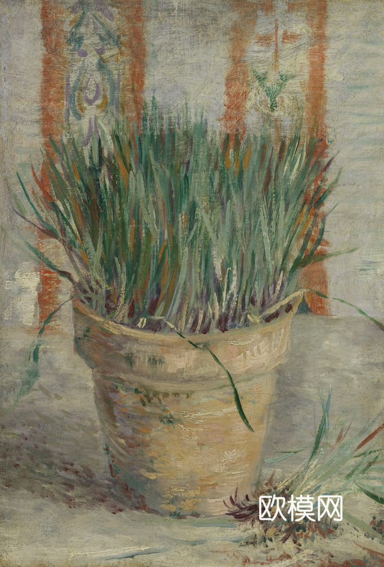 梵高后印象派静物绘画作品，现代世界经典名画287 梵高 Fl