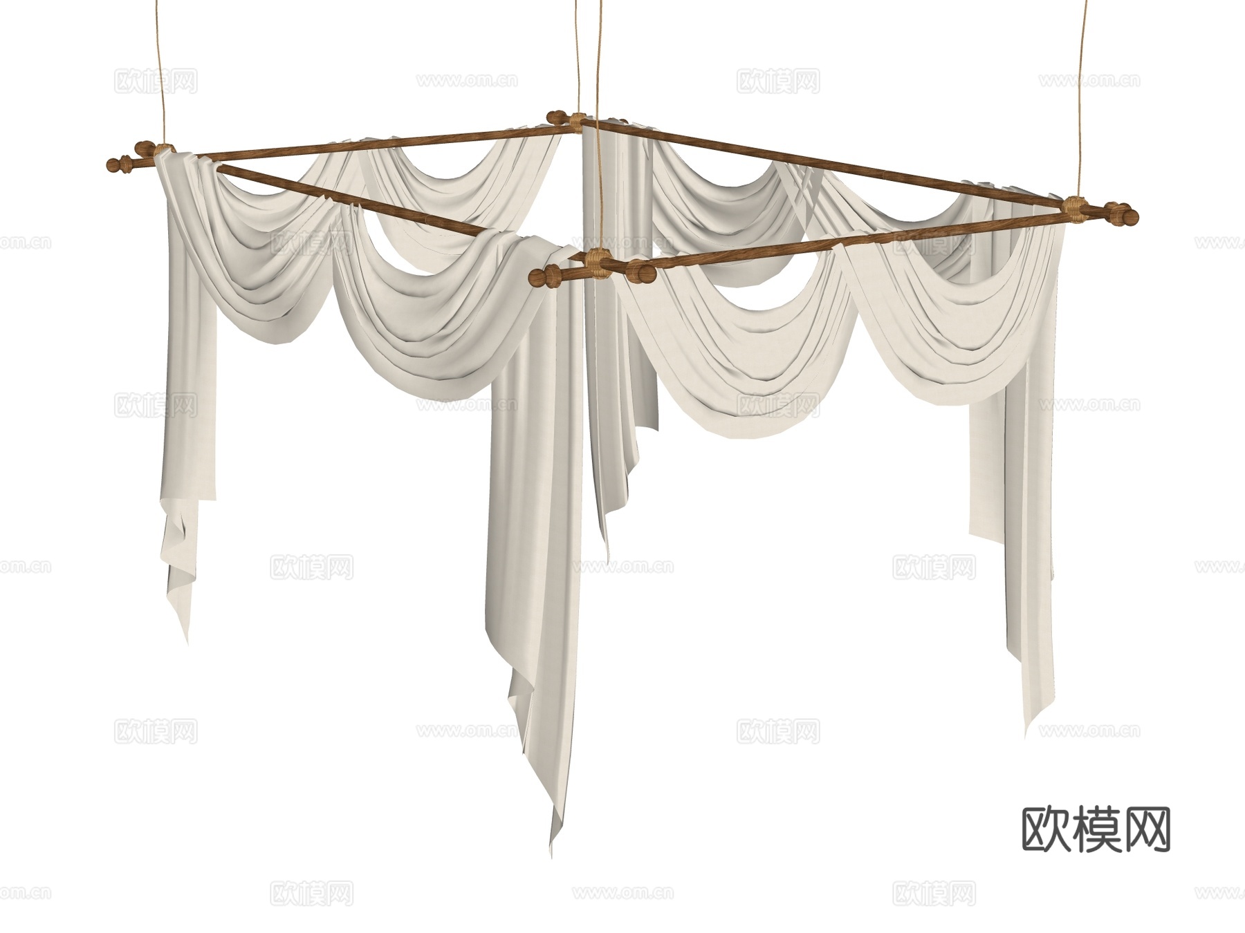 帷幔 纱帐su模型