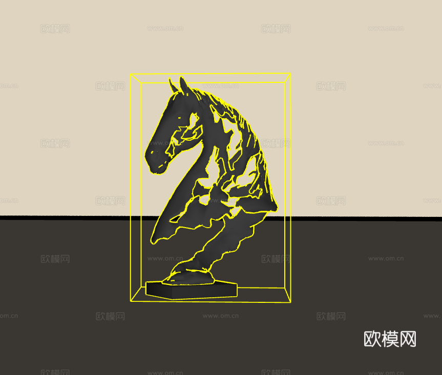 雕塑摆件su模型