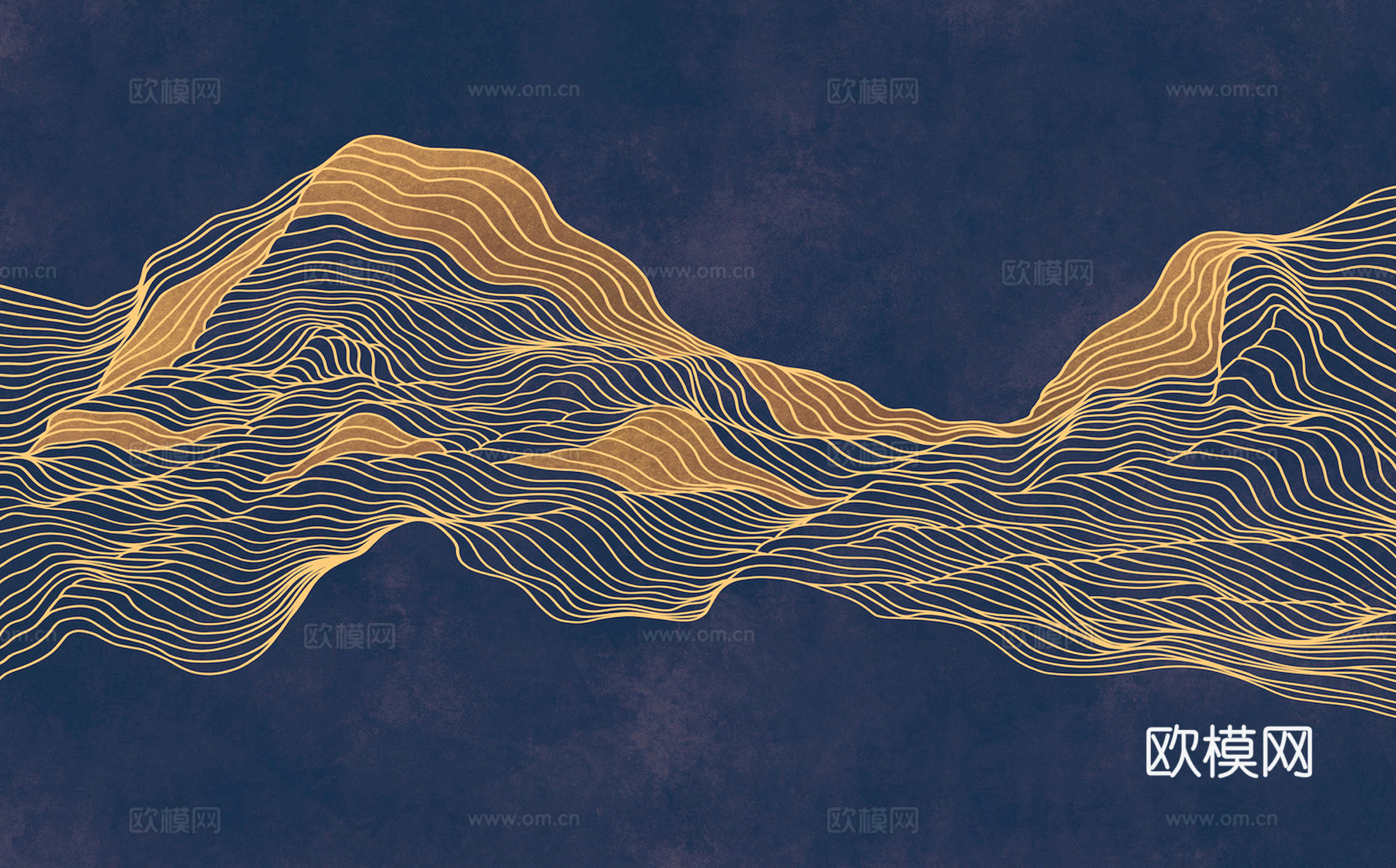 新中式壁纸壁画壁布墙纸墙布云海山水字画花鸟仙鹤荷花花鸟建筑背下载