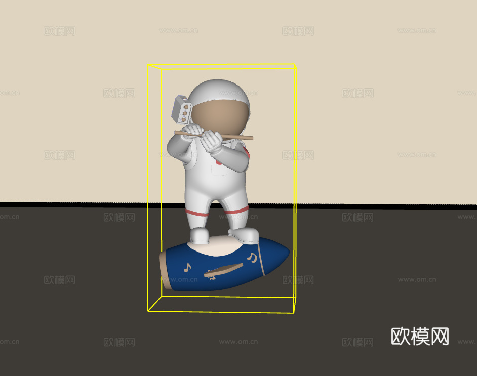 雕塑摆件su模型