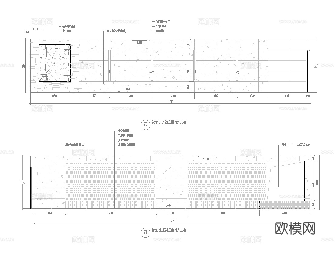 汤泉水疗洗浴会所 最新全套施工图合集cad施工图