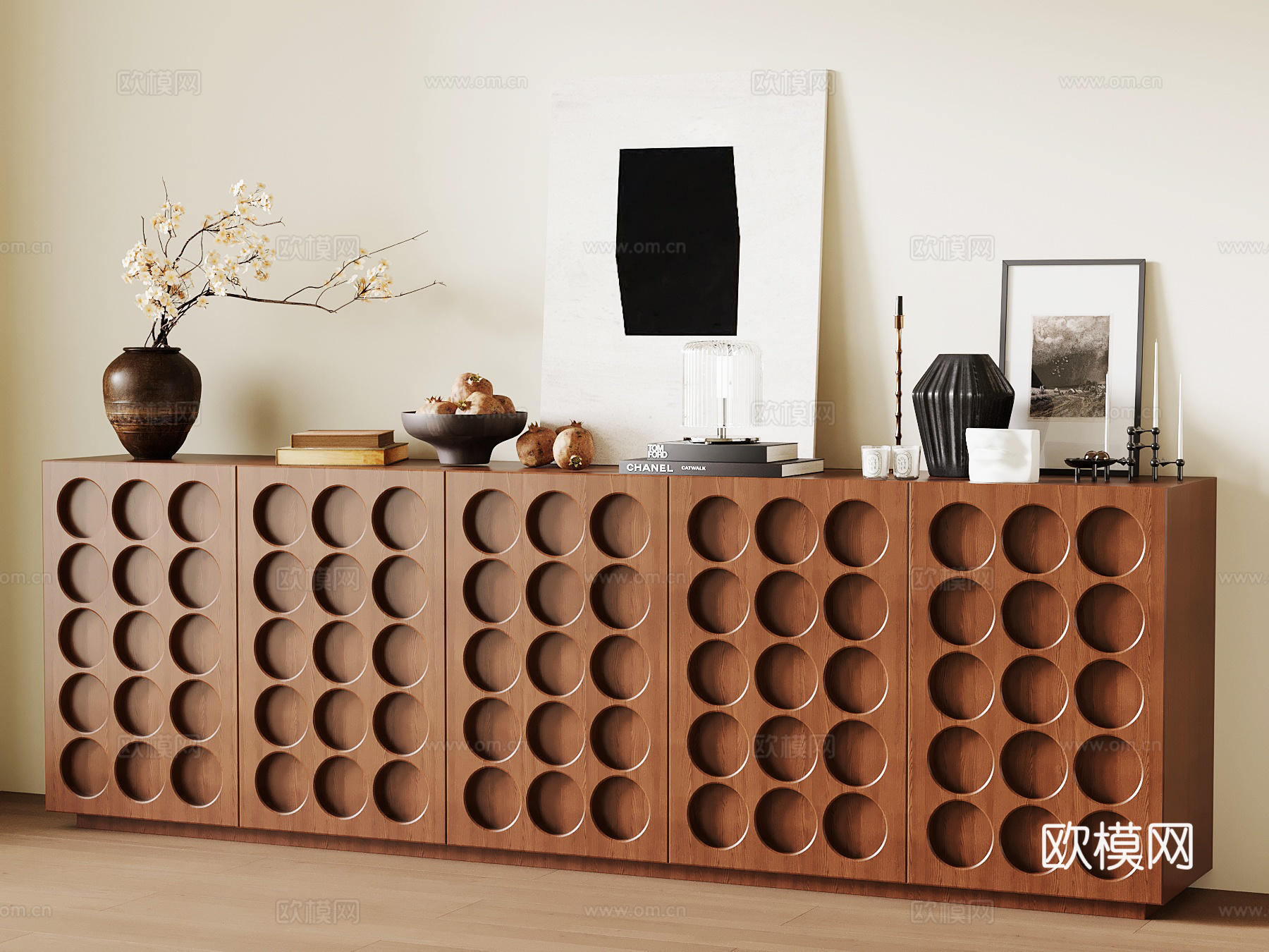 中古边柜 玄关柜su模型