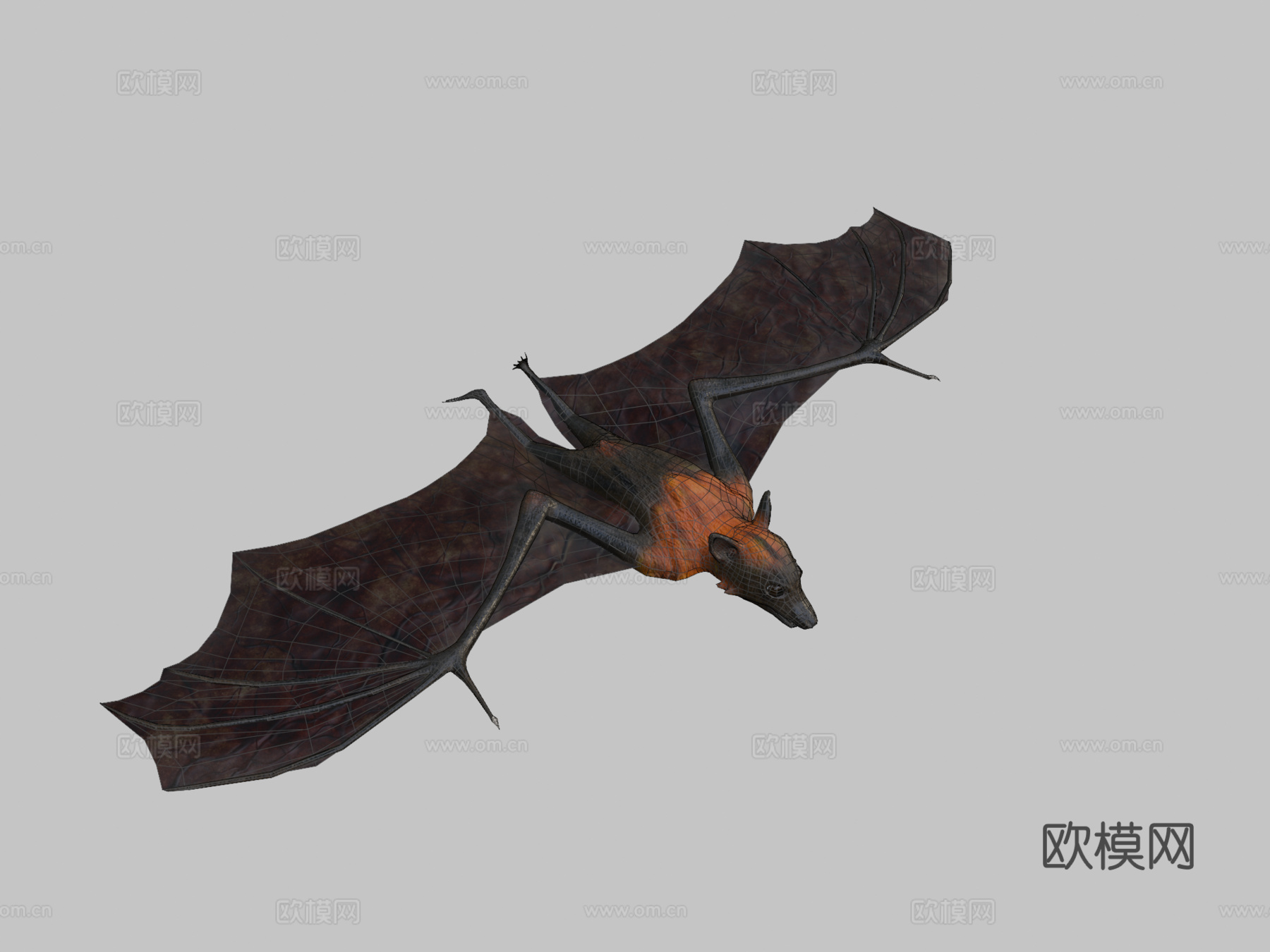 雷霆飞狐3d模型下载（渲染图2）