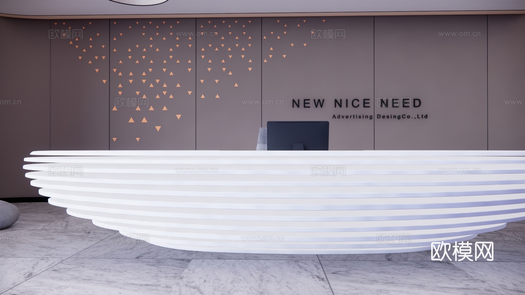 展厅 大厅 办公空间su模型