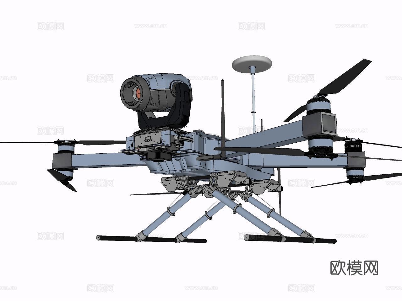 雕塑摆件家居灯具器材设备室外建筑小品su模型下载（渲染图2）