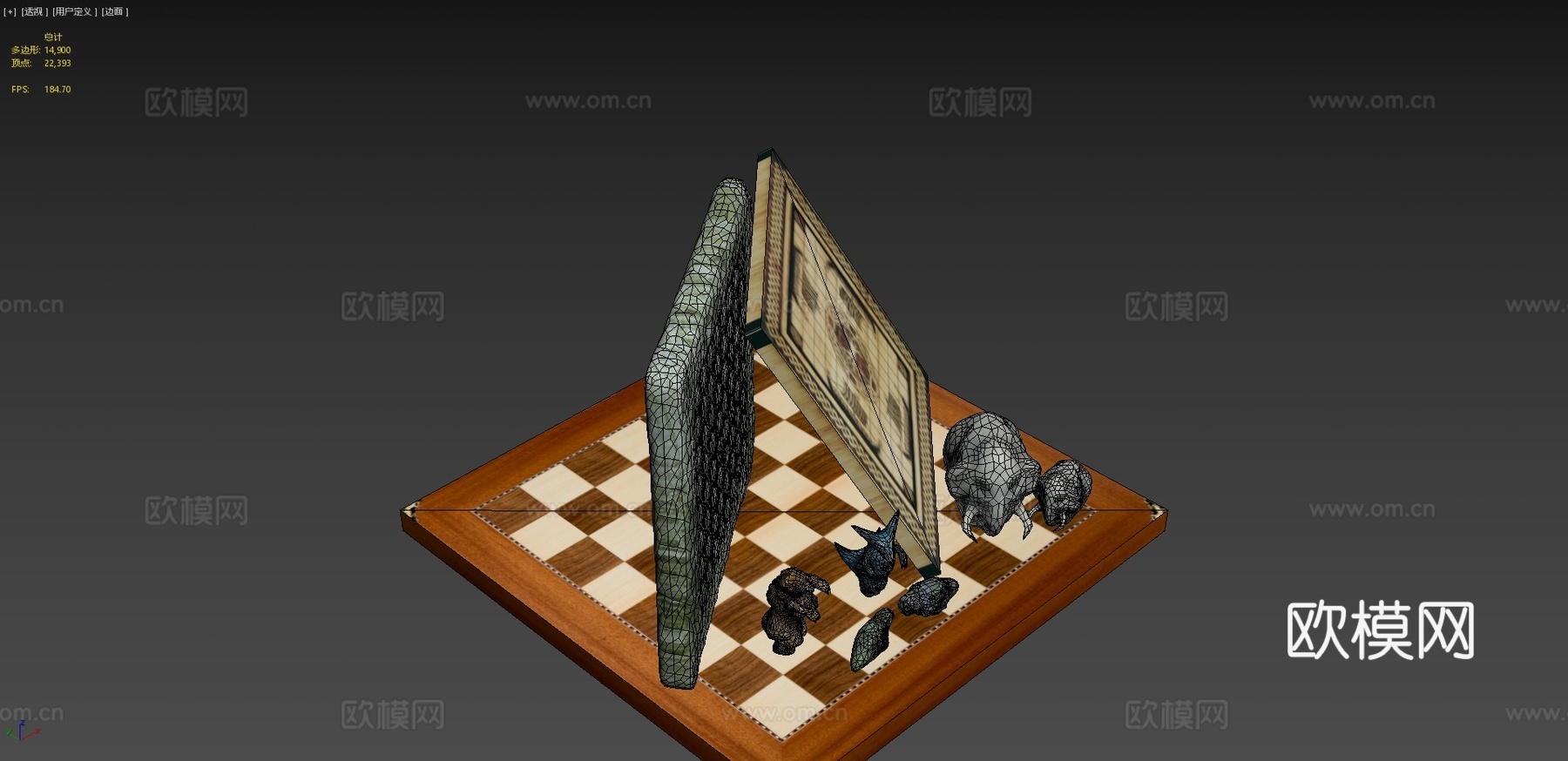 人偶与板件3d模型下载（渲染图4）