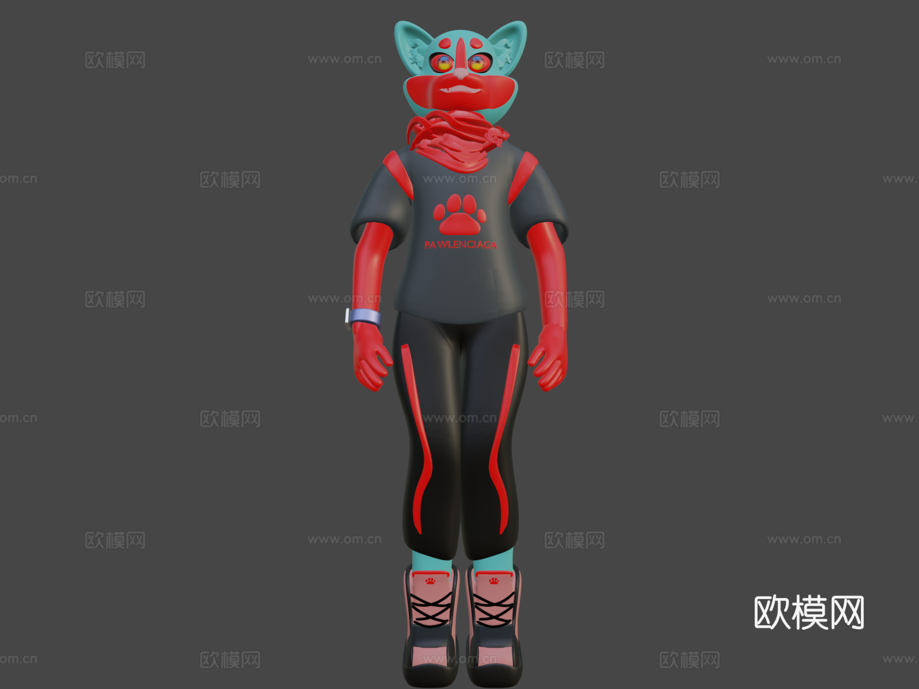 毛皮委托Blender3d模型