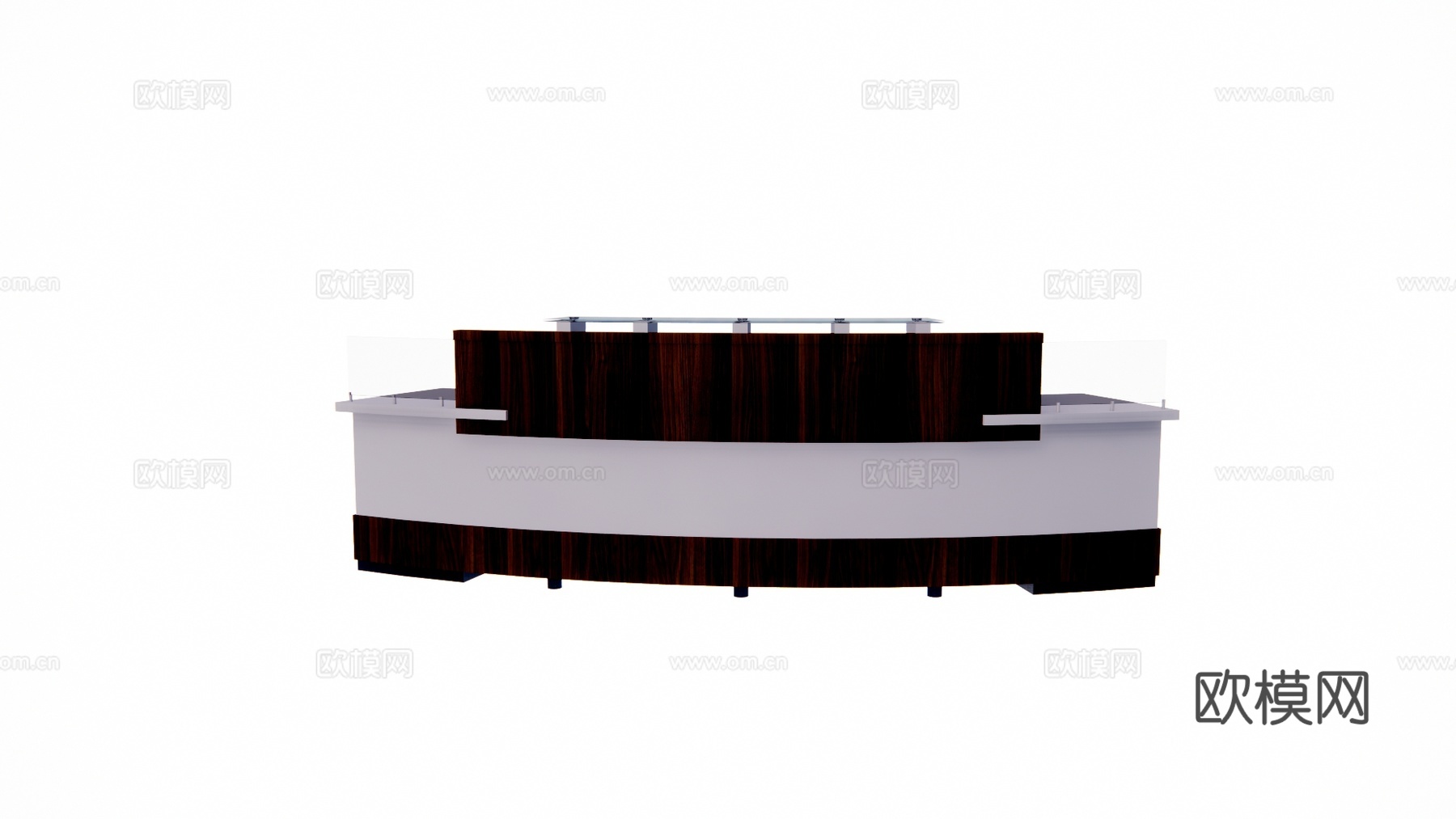 办公室 接待 工位 公司前台 前台su模型