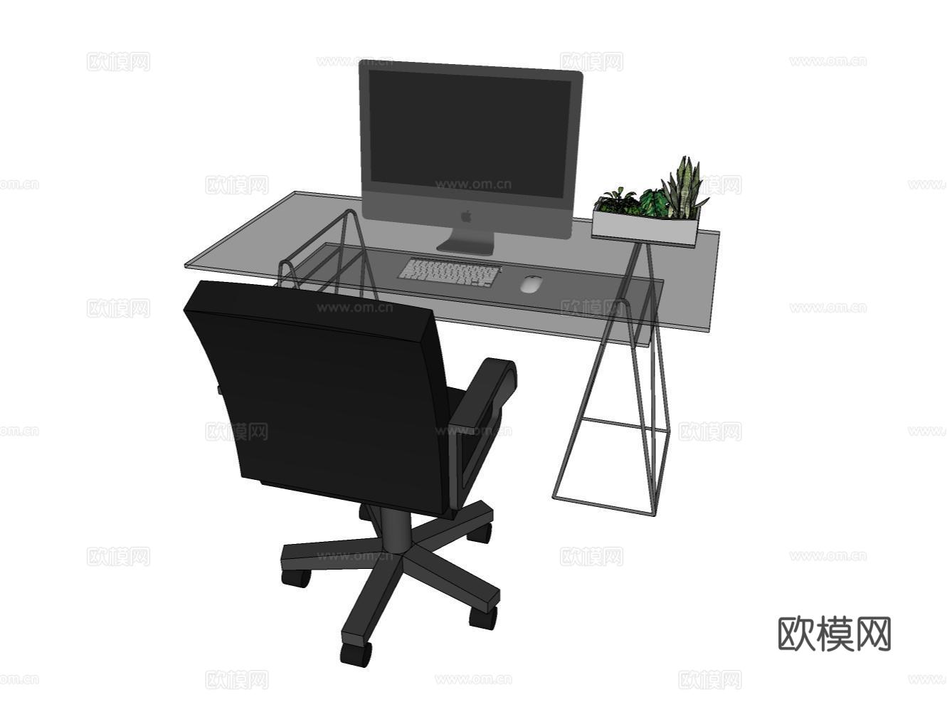 雕塑摆件家具灯具器材设备室外建筑小品su模型下载（渲染图2）