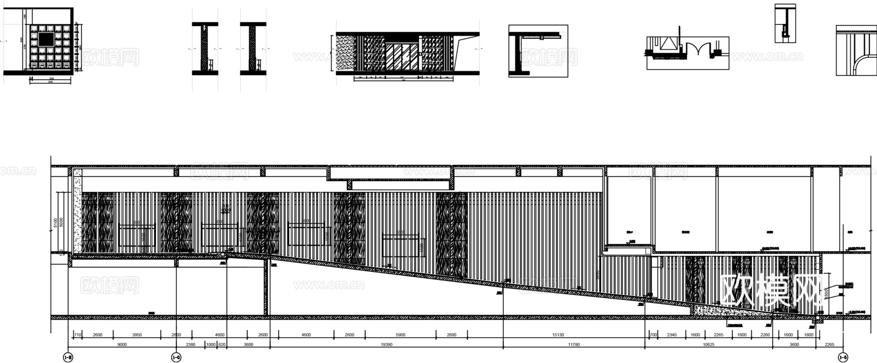 地下停车场效果图+施工图CAD图纸cad施工图
