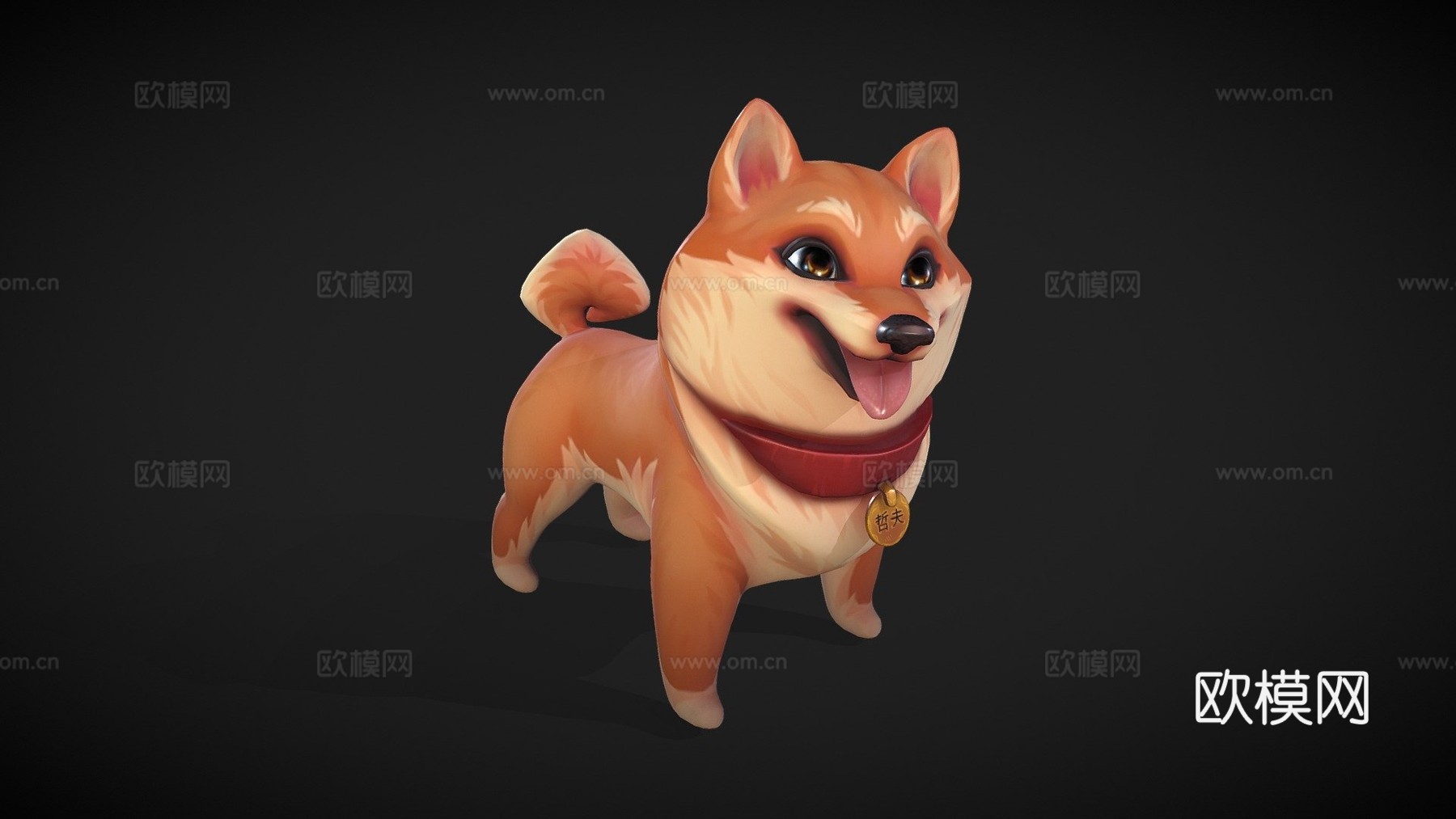 柴犬铁雄3d模型