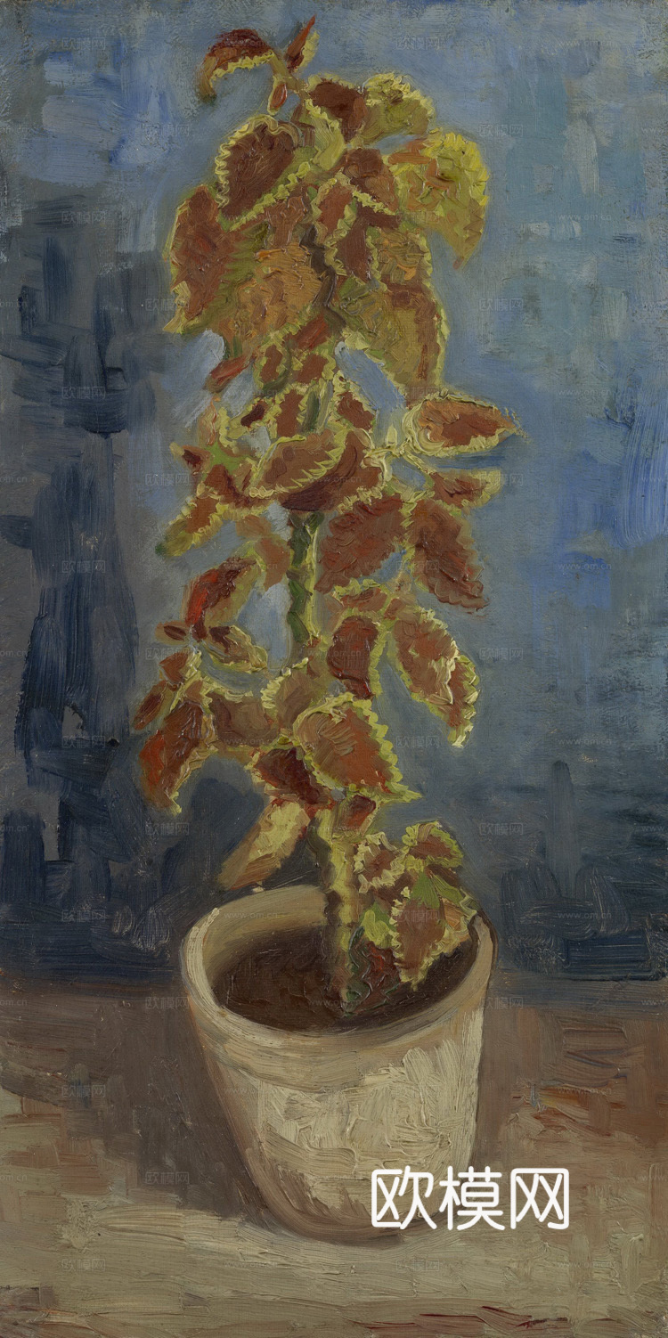 梵高后印象派静物绘画作品，现代世界经典名画283 梵高 Co