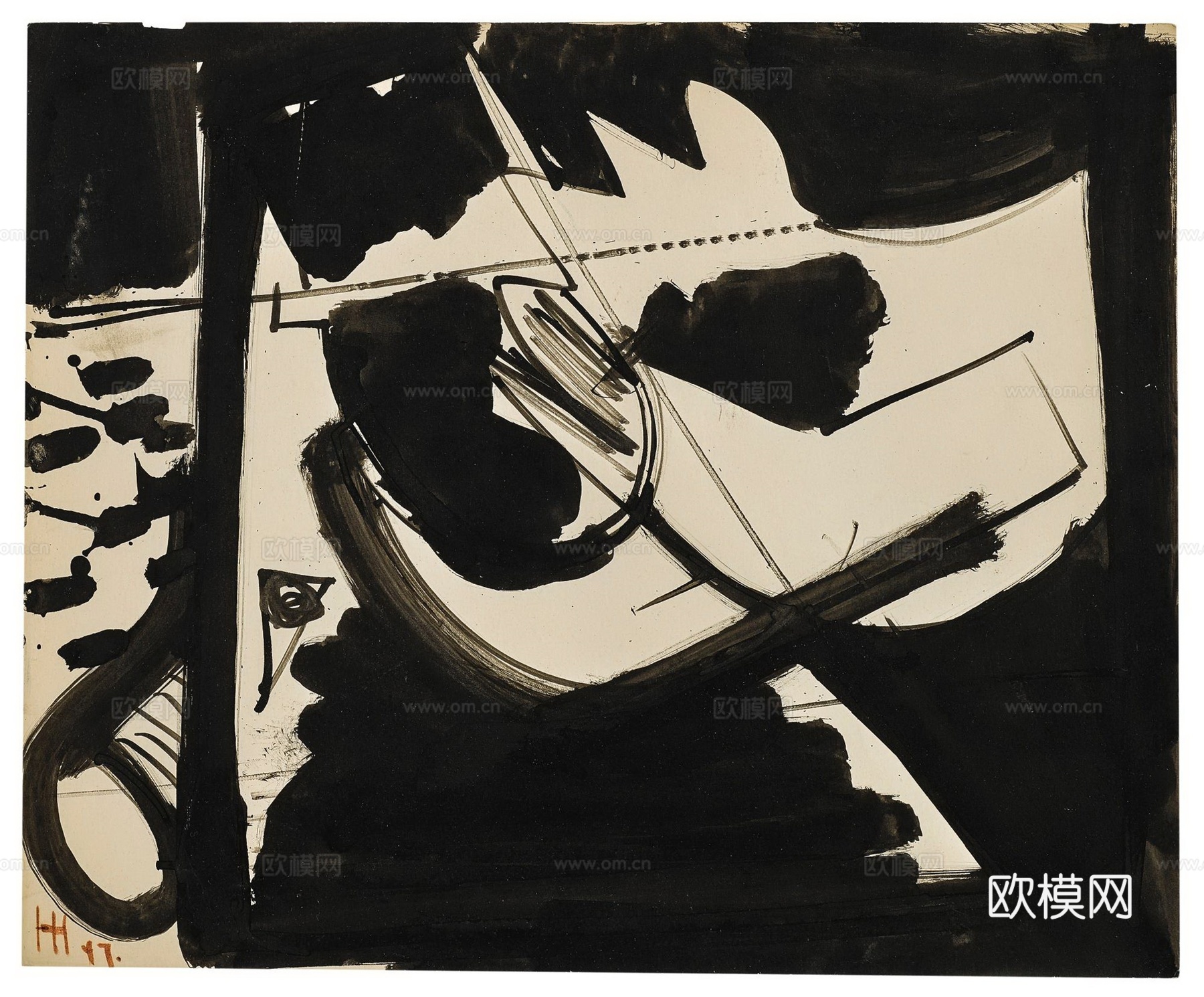 霍夫曼抽象绘画,现代世界名画97