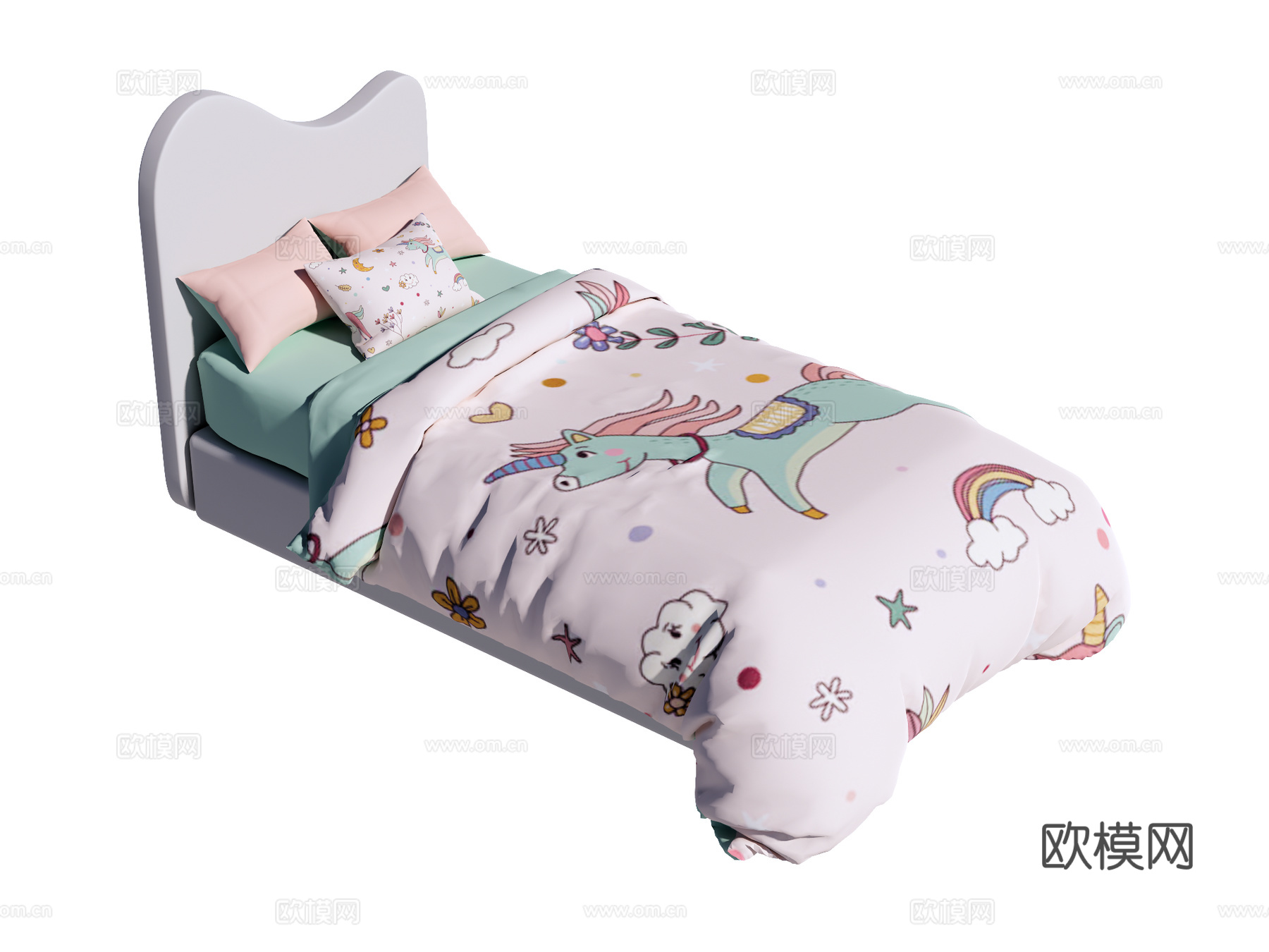儿童床su模型