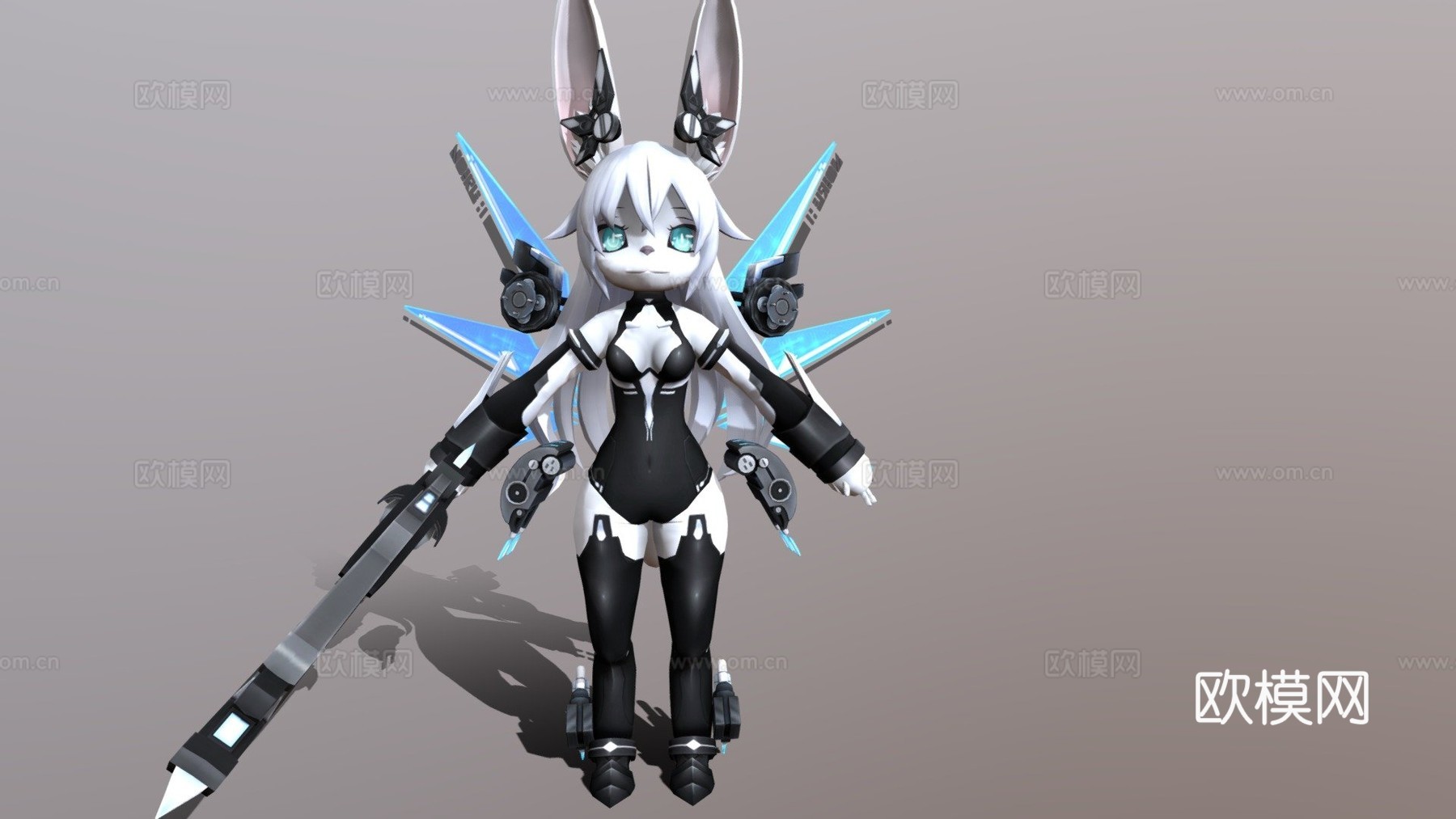 黑心娜娜奇1.13d模型下载（渲染图1）