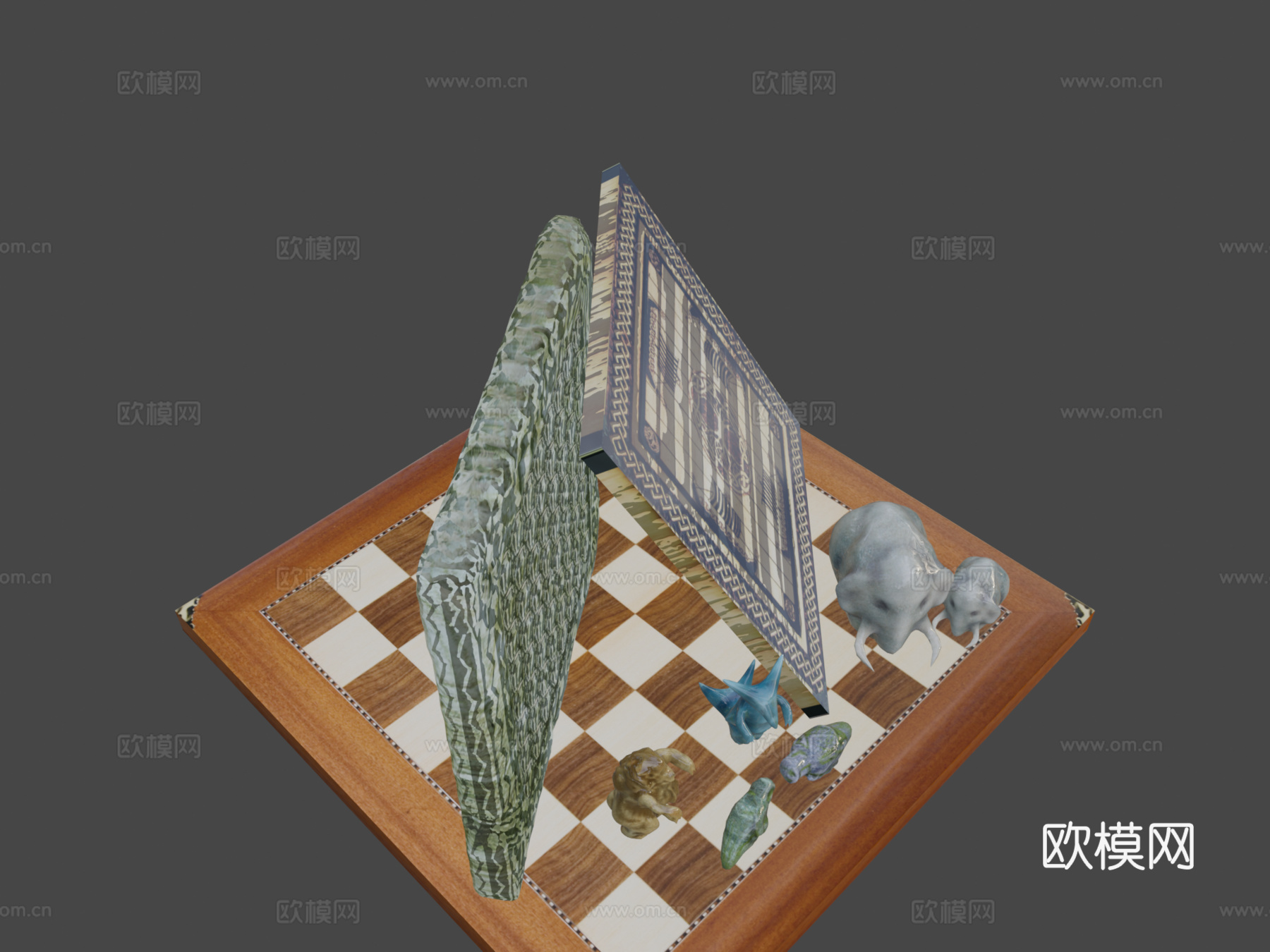 人偶与板件3d模型下载（渲染图5）