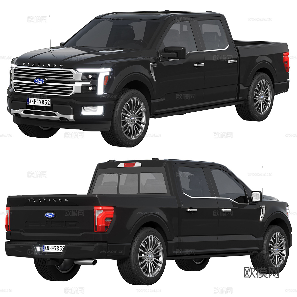 福特汽车150型号3d模型