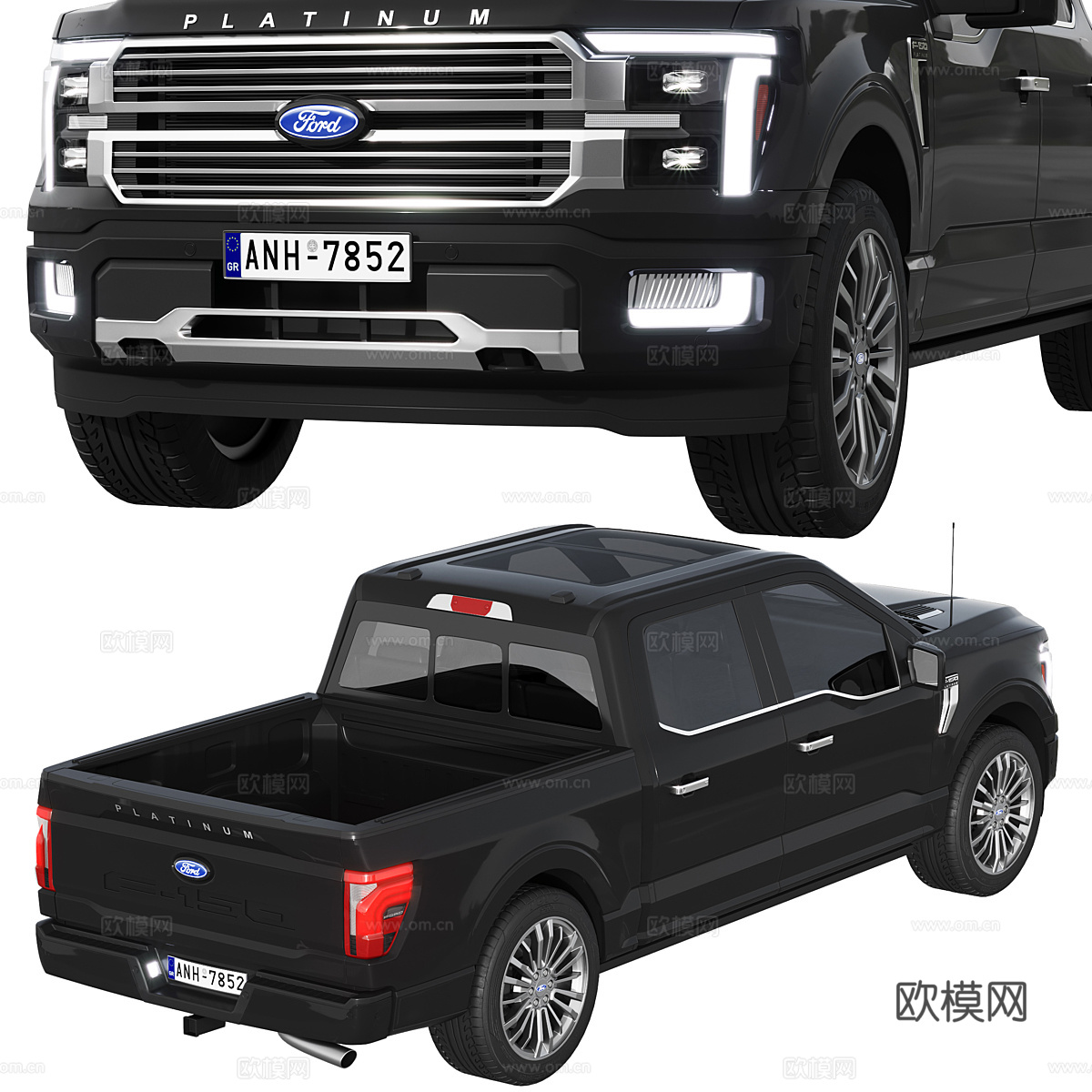 福特汽车150型号3d模型