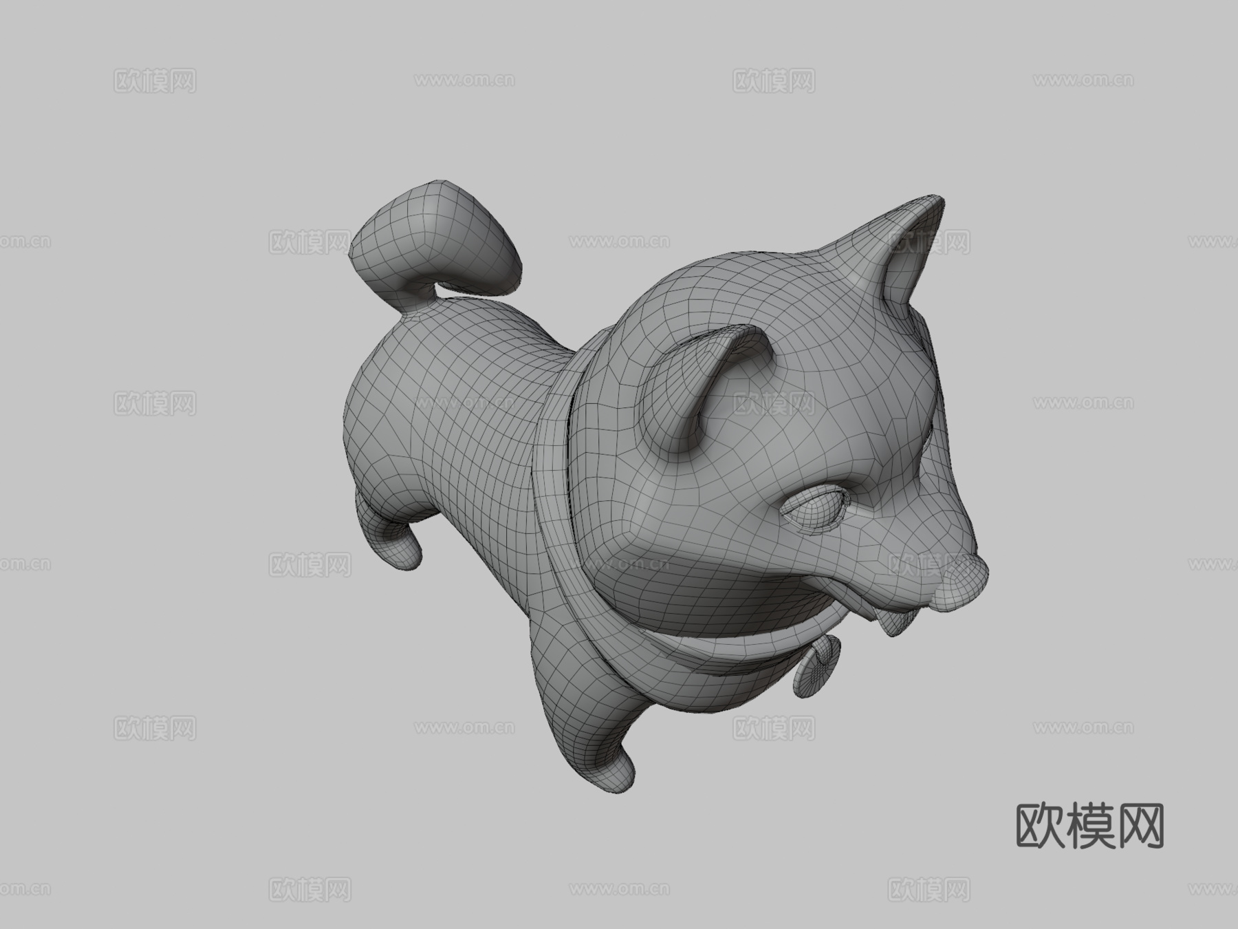 柴犬铁雄3d模型