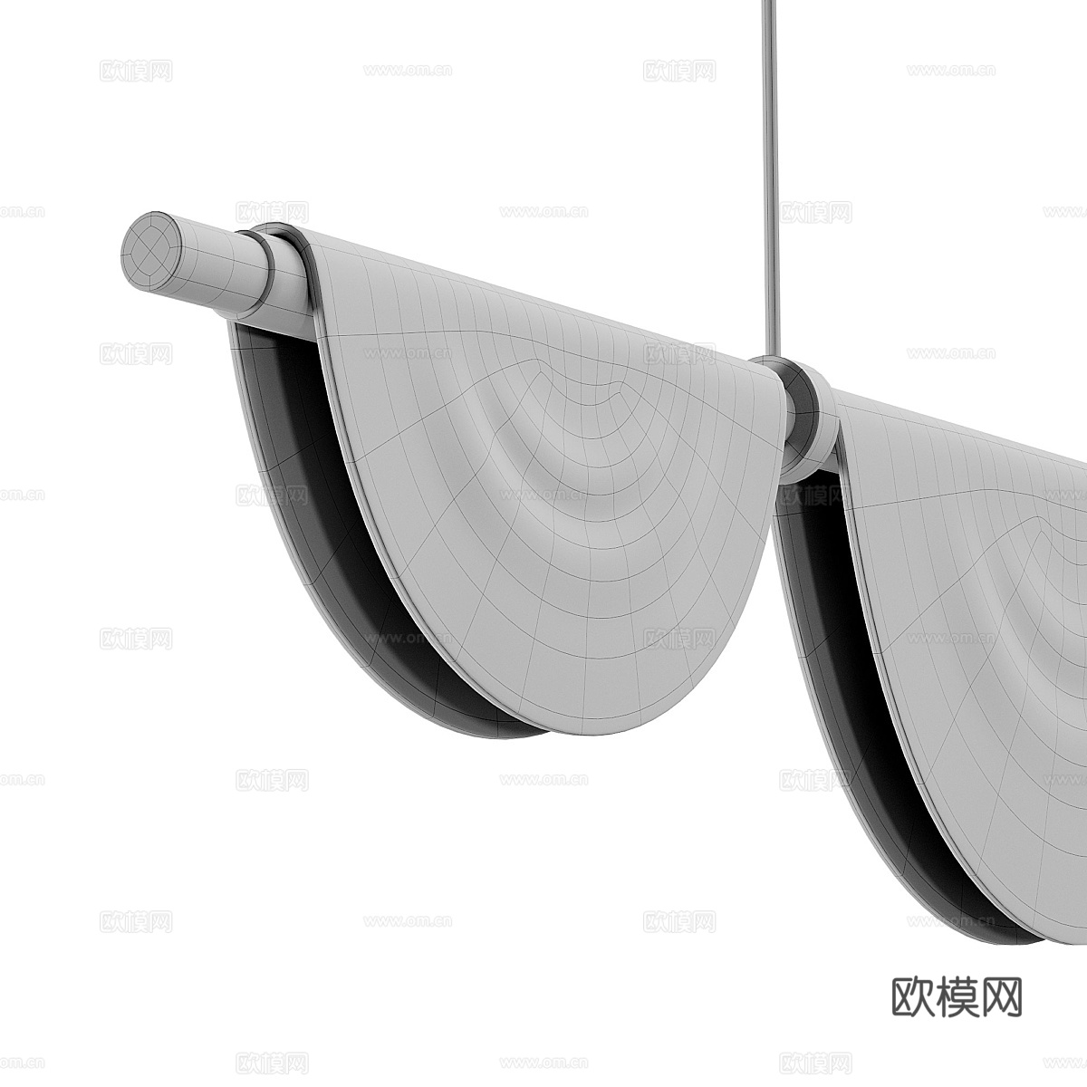 现代Civeb玻璃吊灯3d模型