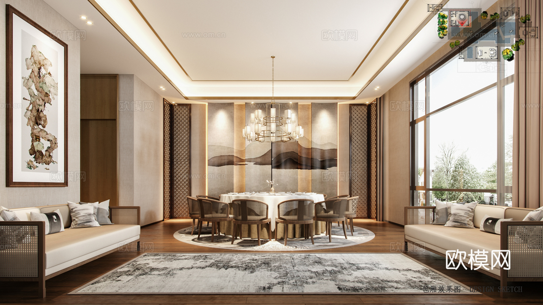 高档中式会所  最新全套施工图合集cad施工图cad施工图