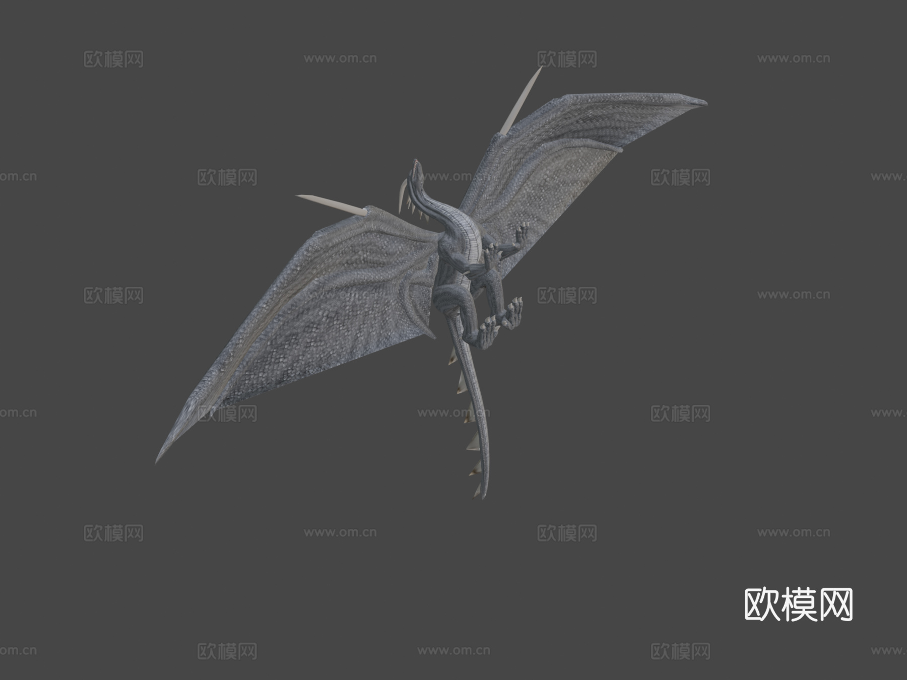 龙绑定3d模型下载（渲染图7）