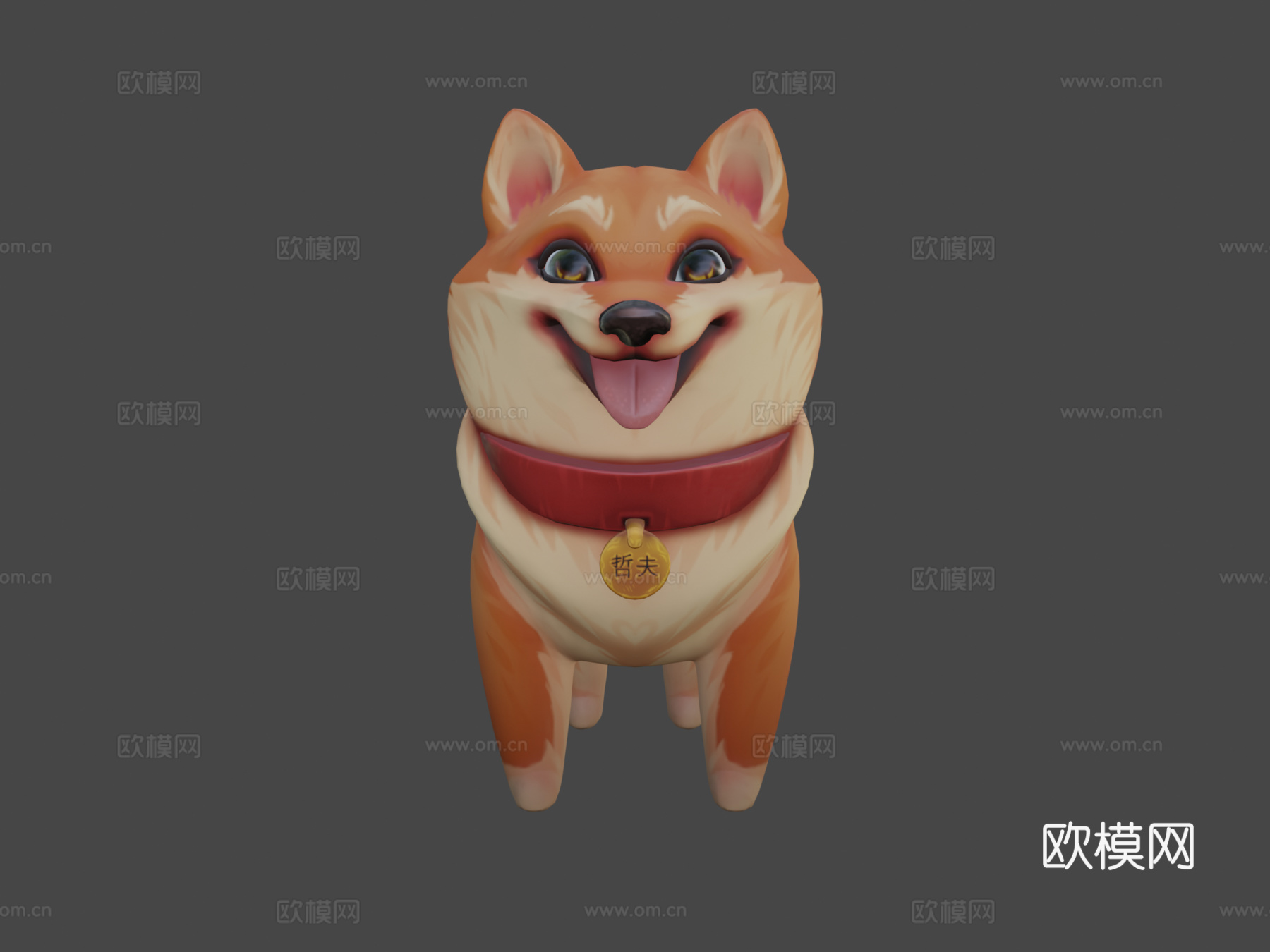 柴犬铁雄3d模型